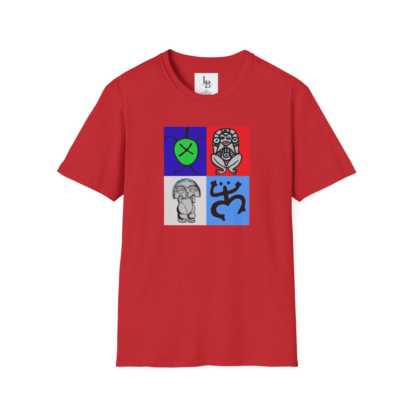 Four Taino Symbols, Unisex Softstyle T-Shirt