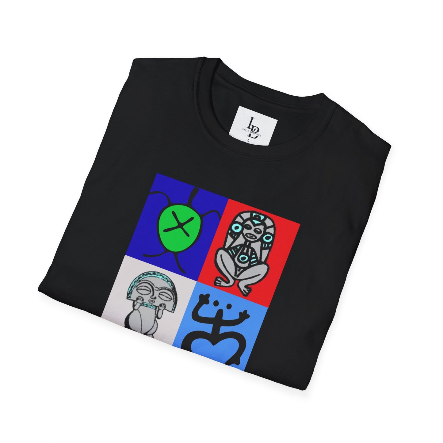 Four Taino Symbols, Unisex Softstyle T-Shirt