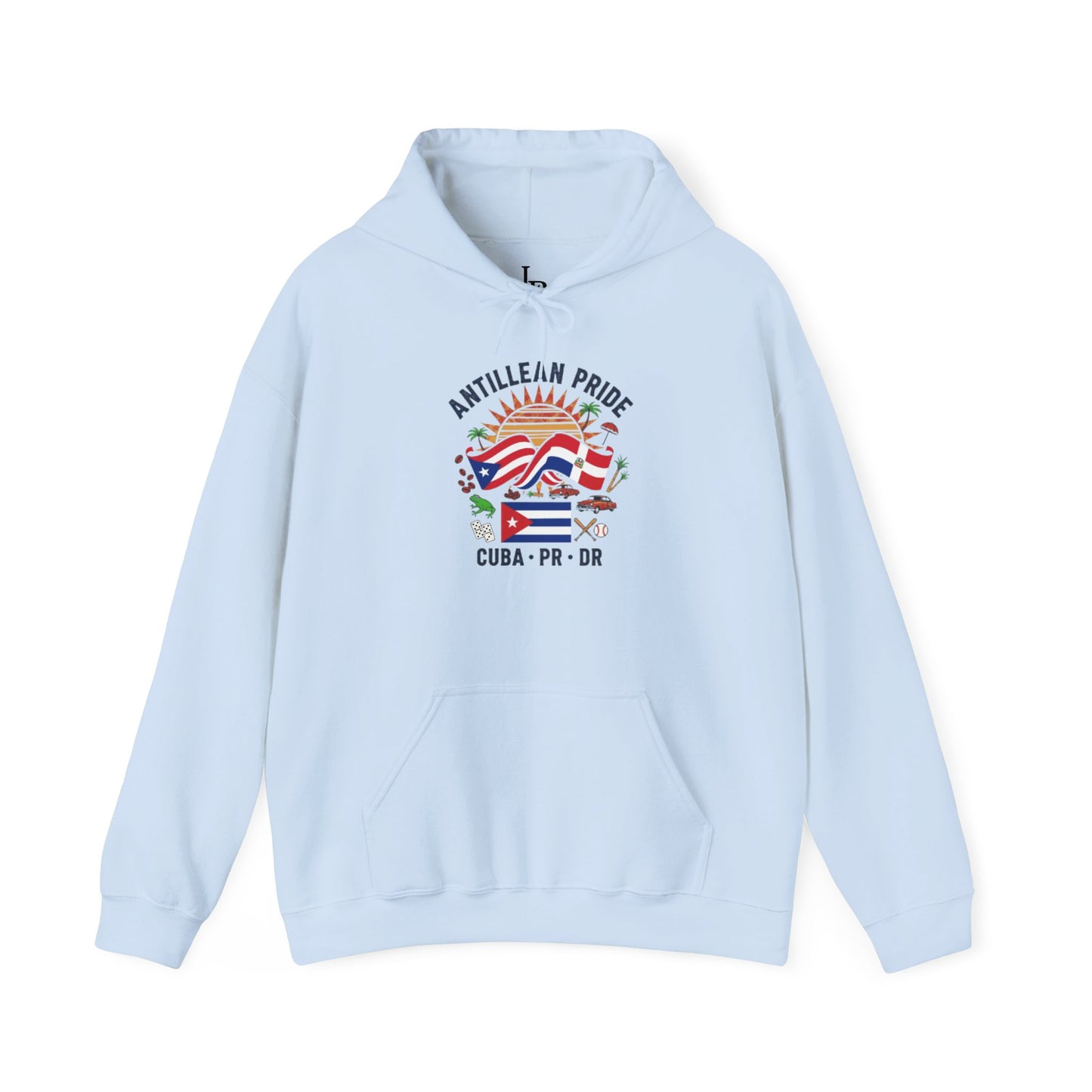 Antillean Pride Unisex Hoodie, Cozy Sweatshirt, Casual Wear, Gifts for Adventures, Pride Apparel, Comfortable Streetwear