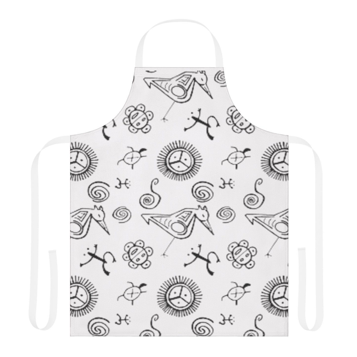 Taino Symbol Apron, 5-Color Straps (AOP)