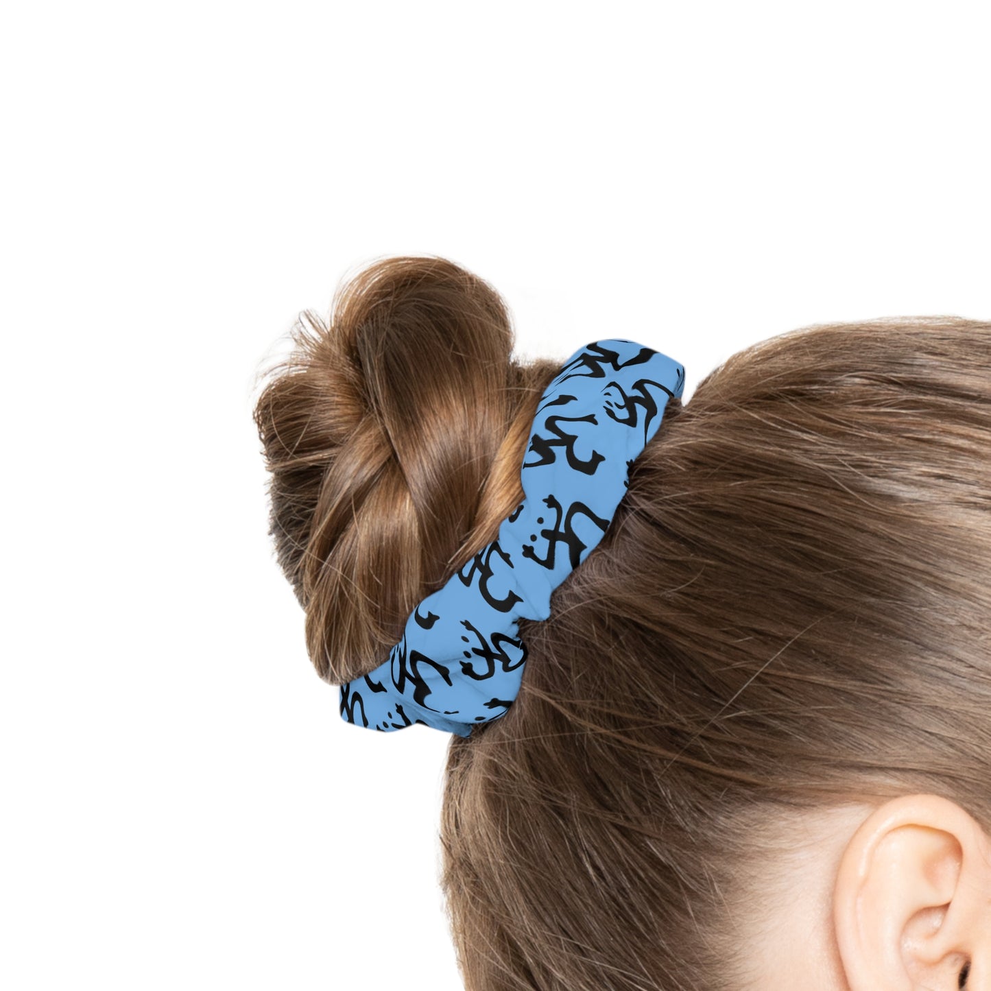 Black Coqui Light Blue, Scrunchie