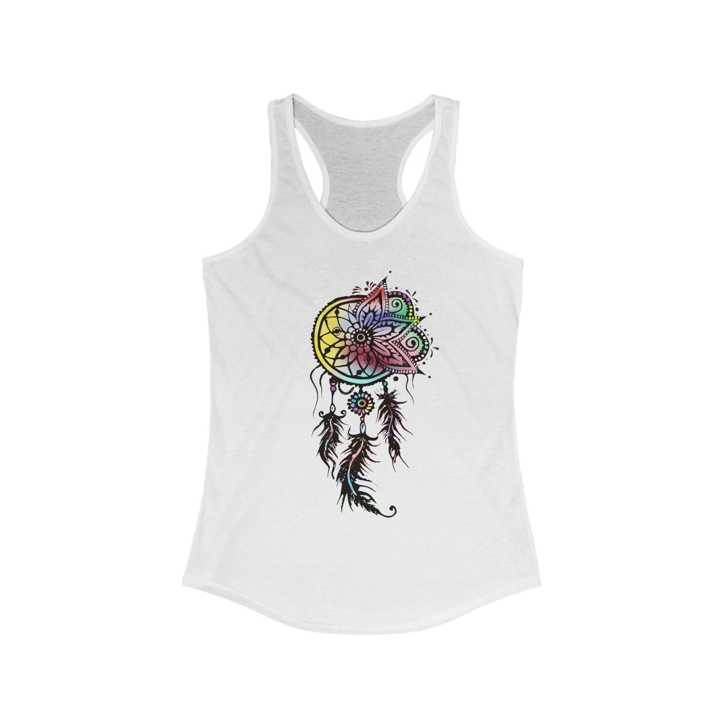 Colored Dream Catcher, Women's Ideal Racerback Tank
