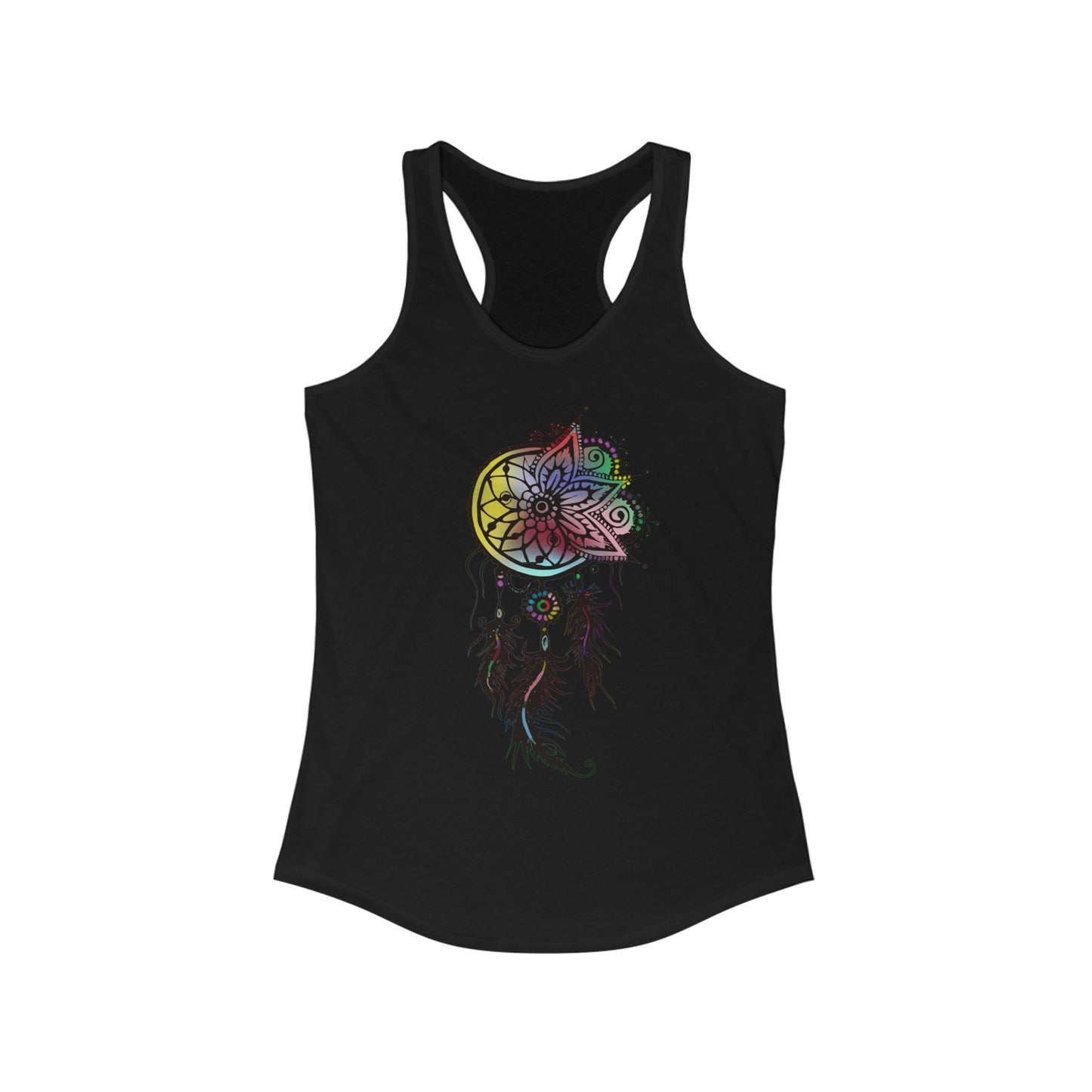 Colored Dream Catcher, Women's Ideal Racerback Tank