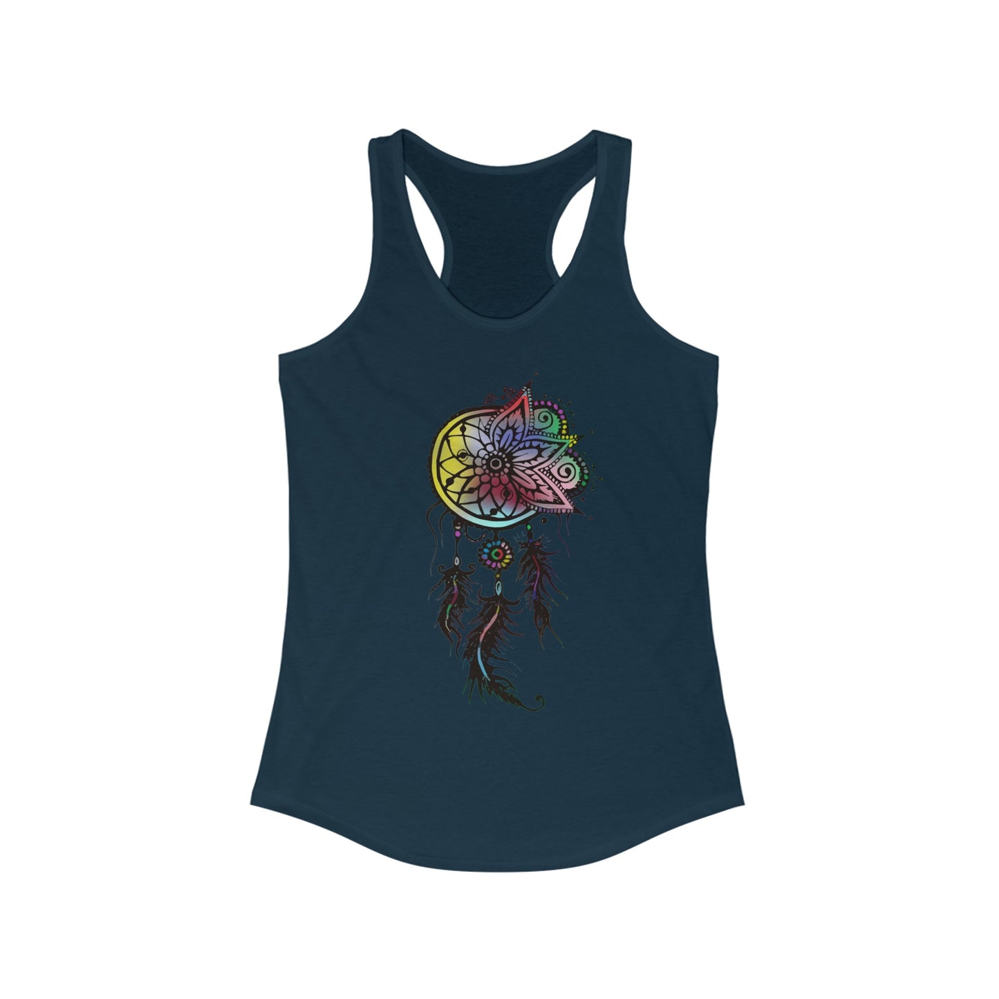 Colored Dream Catcher, Women's Ideal Racerback Tank