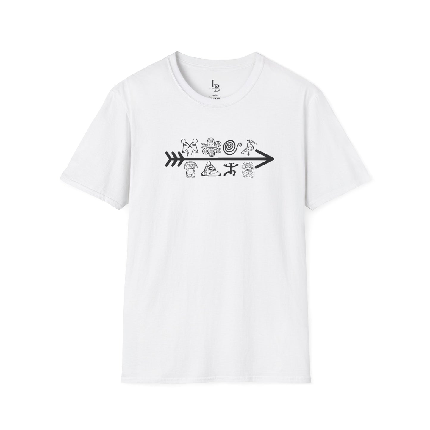 Arrow and Symbols, Unisex Softstyle T-Shirt