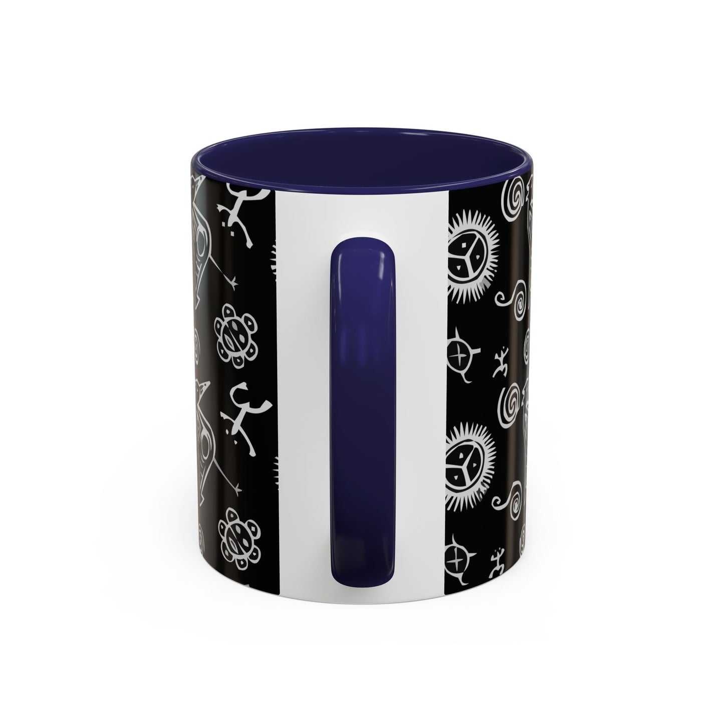 Taino Symbols, Colorful Accent Mugs, 11oz