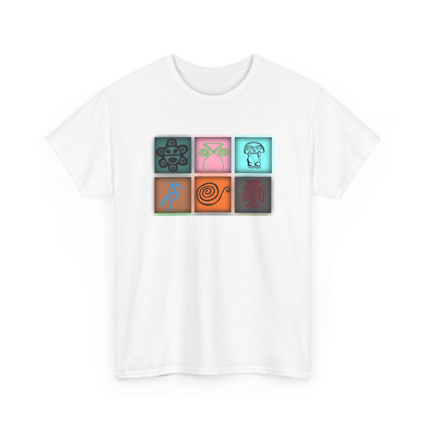 Taino Symbols 8,Unisex Heavy Cotton Tee