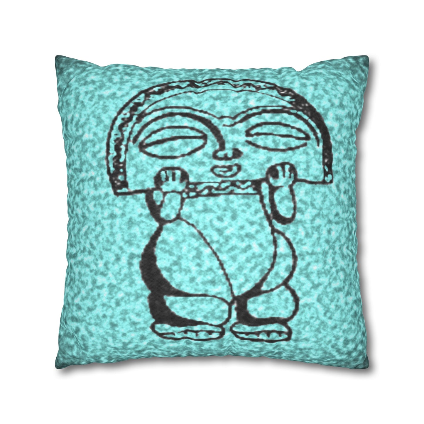 Taino Symbols 2 pillow cover, Spun Polyester Square Pillowcase