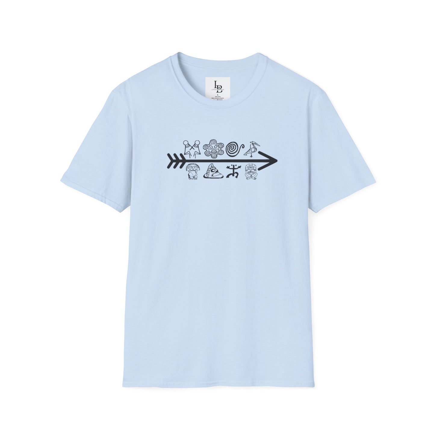 Arrow and Symbols, Unisex Softstyle T-Shirt