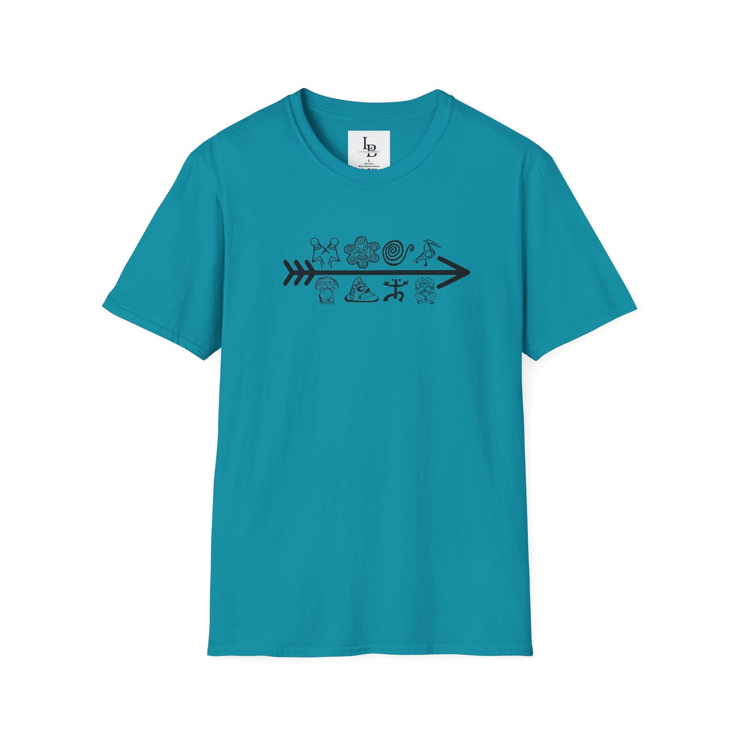 Arrow and Symbols, Unisex Softstyle T-Shirt
