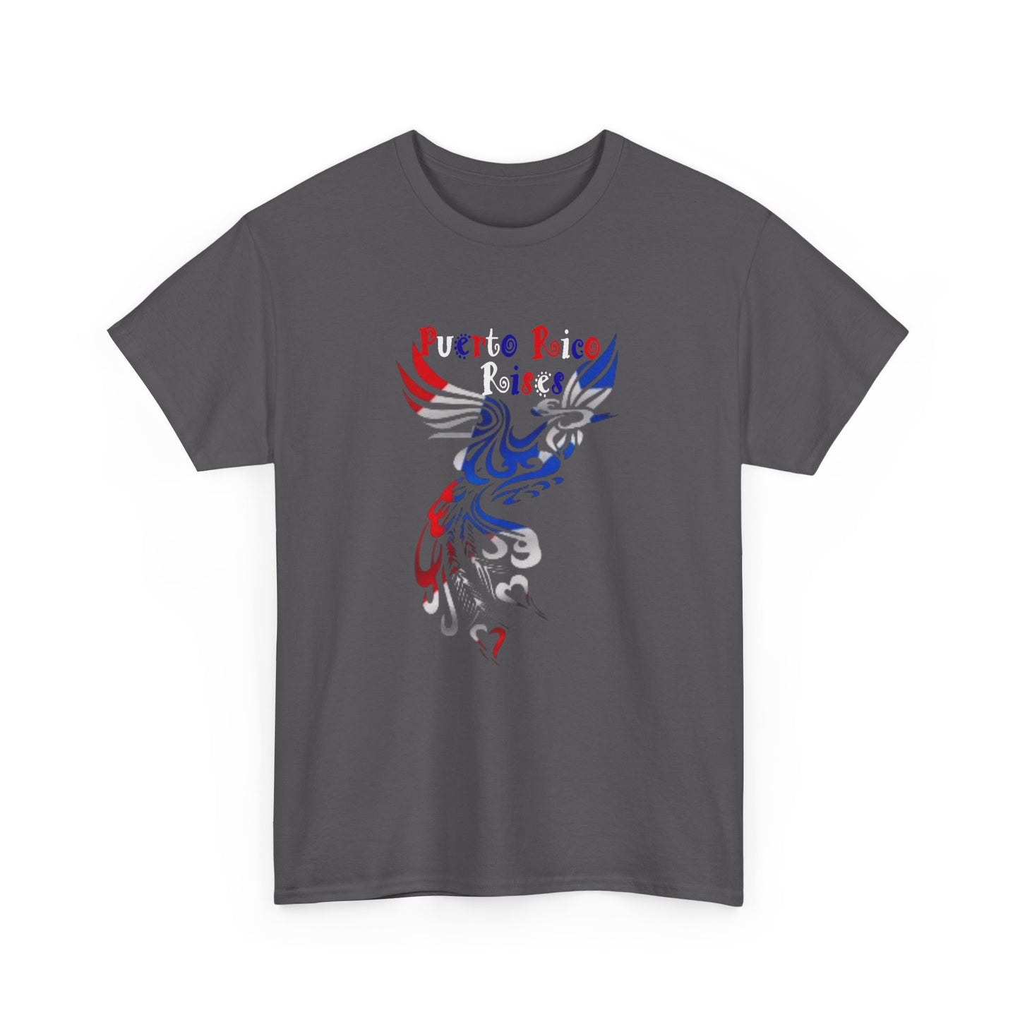 Puerto Rico Rises Phoenix, Unisex Heavy Cotton Tee