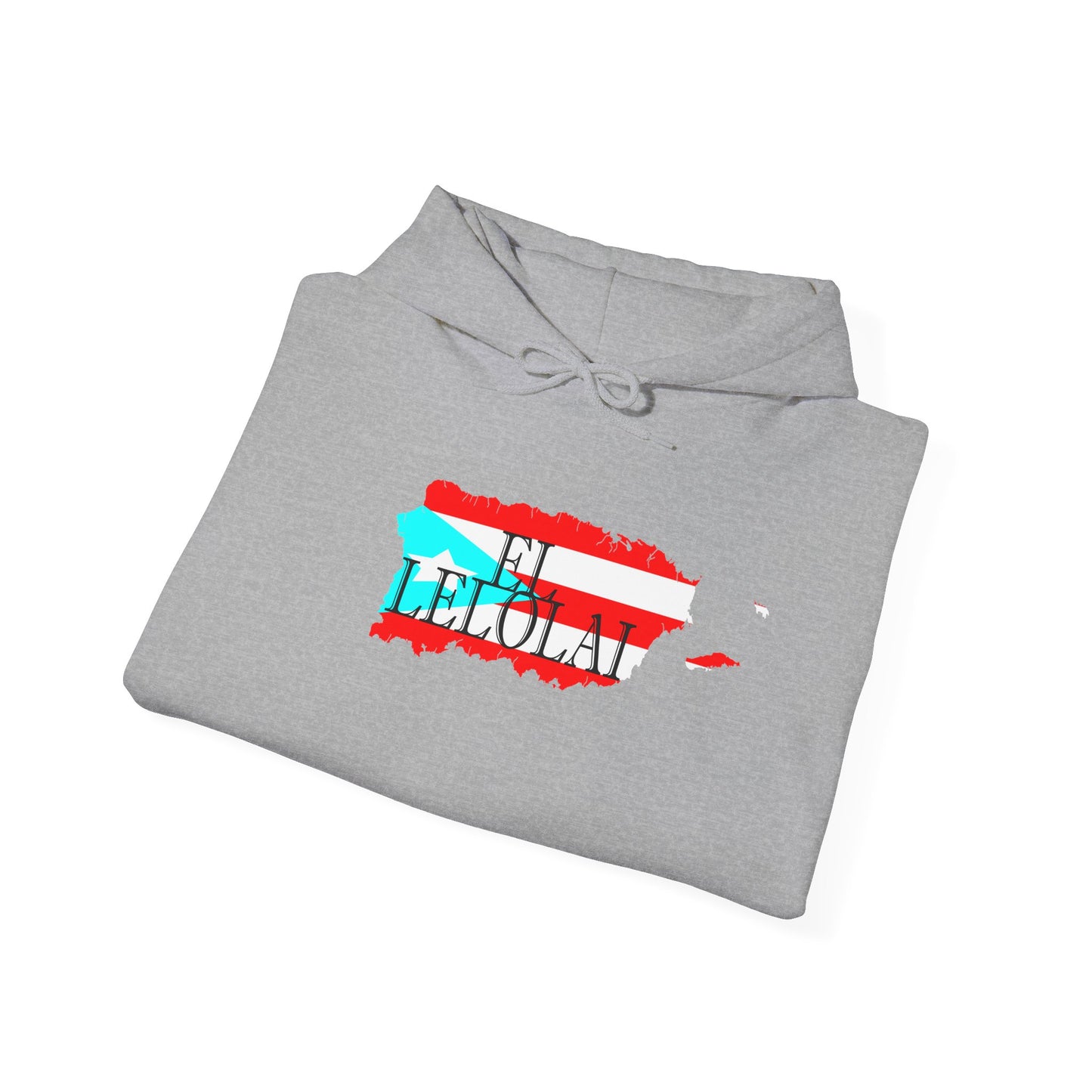 EL LELOLAI PR MAP Unisex Hoodie, Cozy Sweatshirt, Casual Wear, Gifts for Adventures, Pride Apparel, Comfortable Streetwear