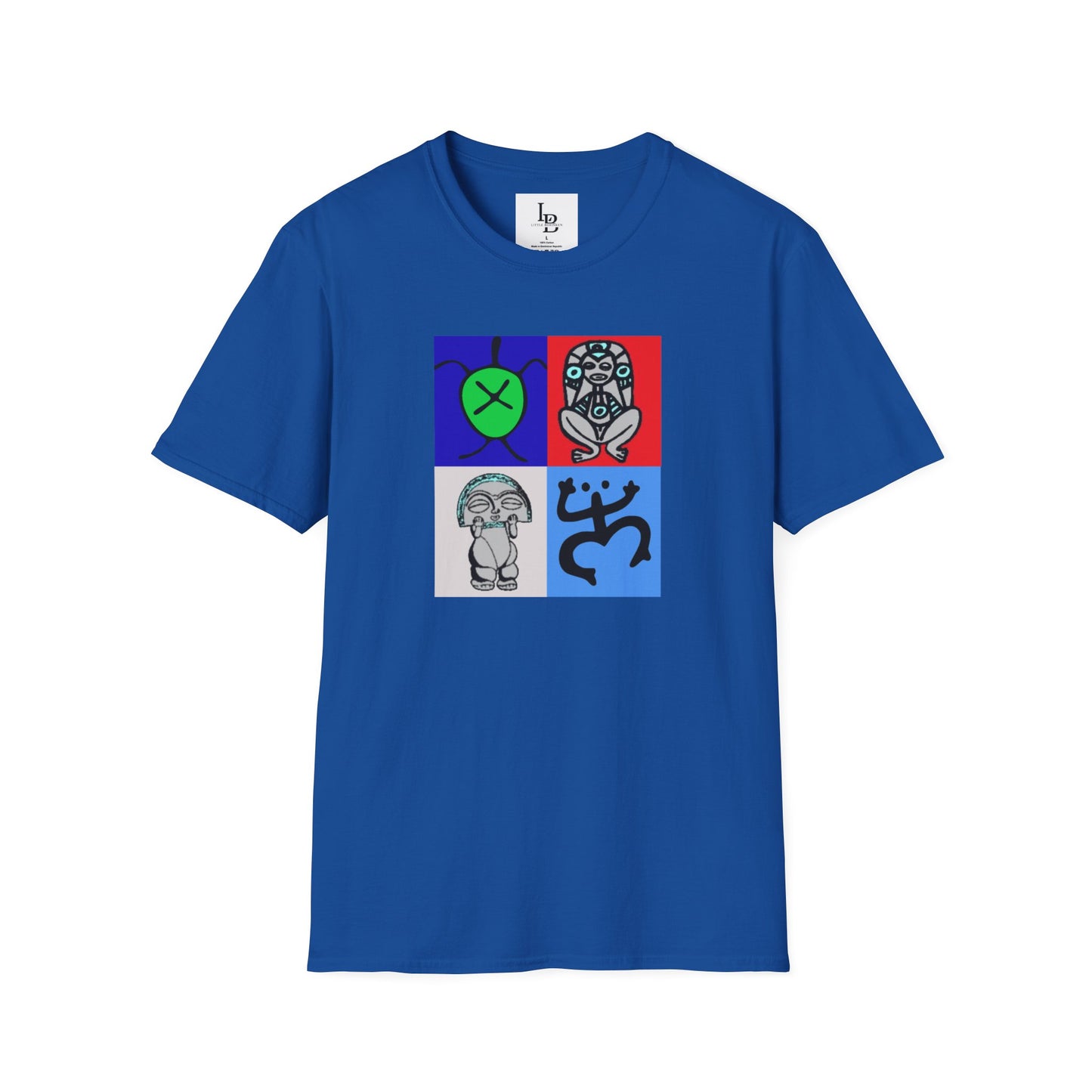 Four Taino Symbols, Unisex Softstyle T-Shirt