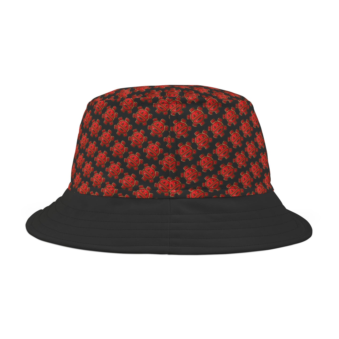 Half print Red Taino Sun, Bucket Hat (AOP)