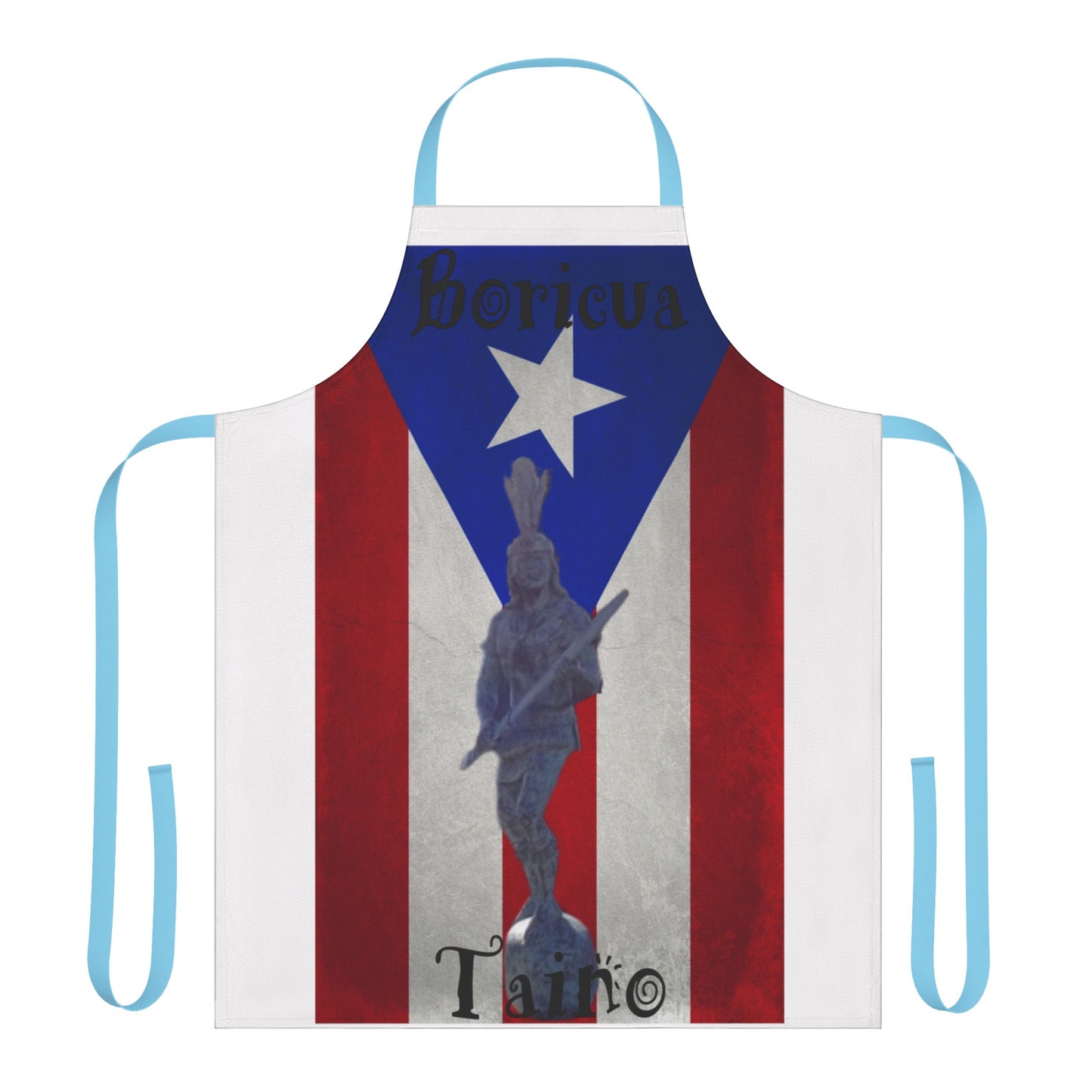 Puerto Rican Flag Apron, 5-Color Straps (AOP)