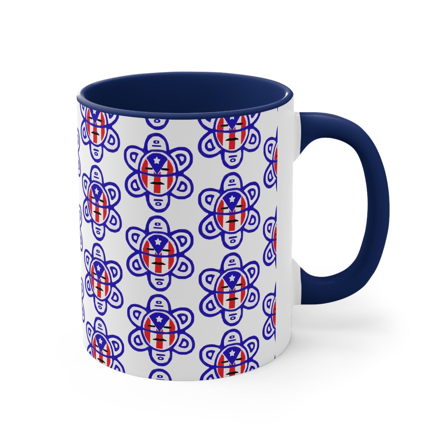 P.R. Flag Sun, Accent Coffee Mug, 11oz