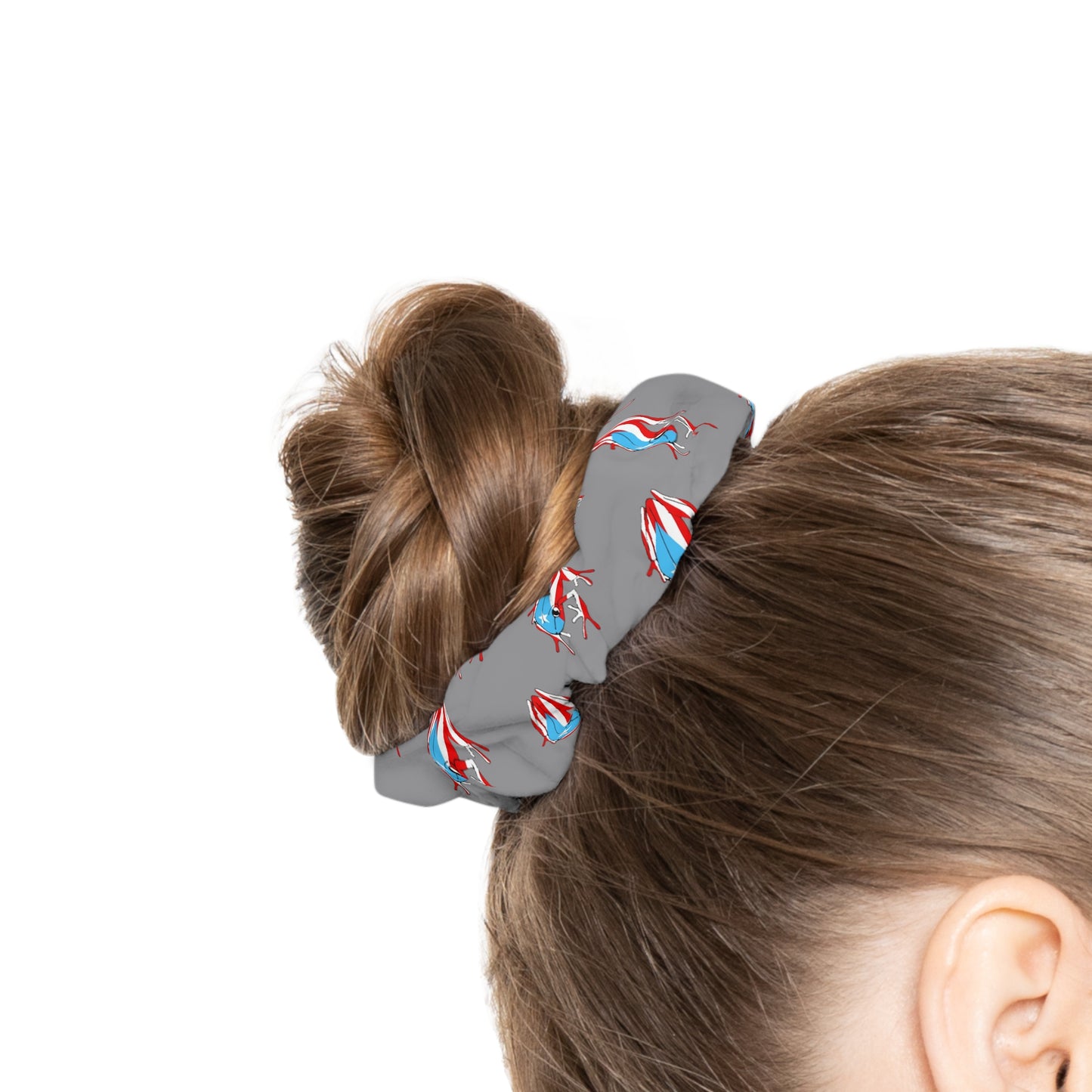 Original PR Flag Dark Gray, Scrunchie