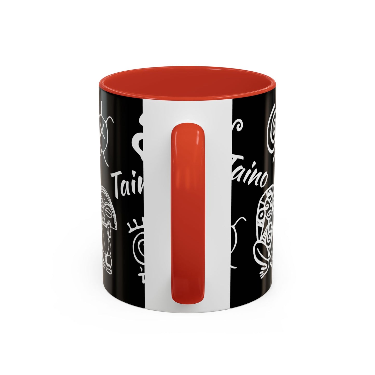 Taino symbols - coqui, turtle, sun, water mood and earth goddess etc.., Colorful Accent Mugs, 11oz