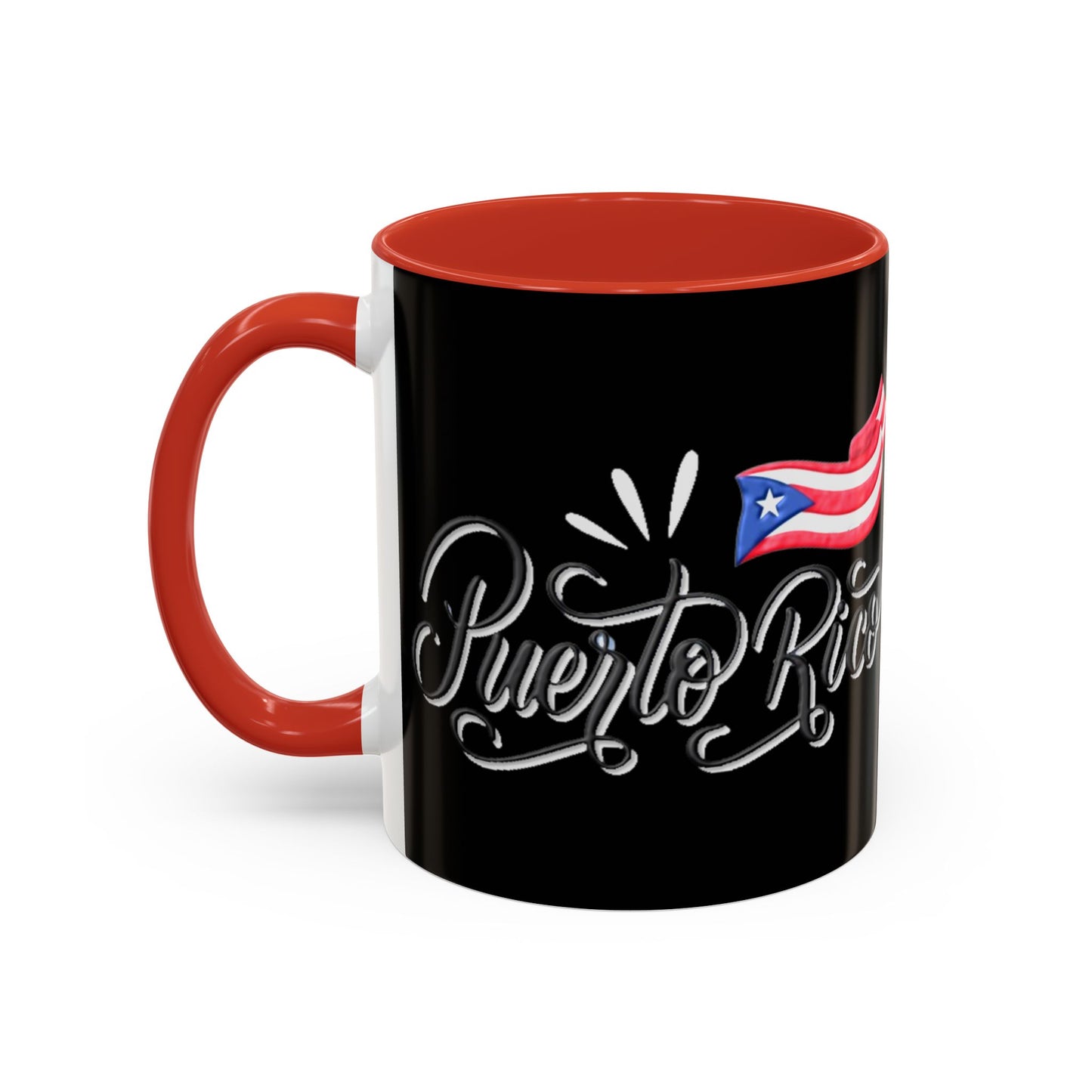 Puerto Rico, Colorful Accent Mugs, 11oz