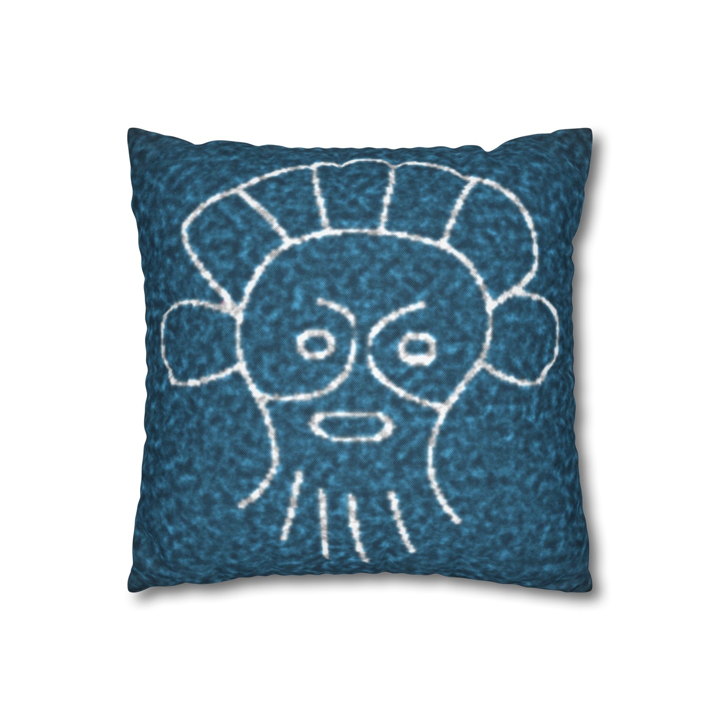 Taino Symbols 2 pillow cover, Spun Polyester Square Pillowcase