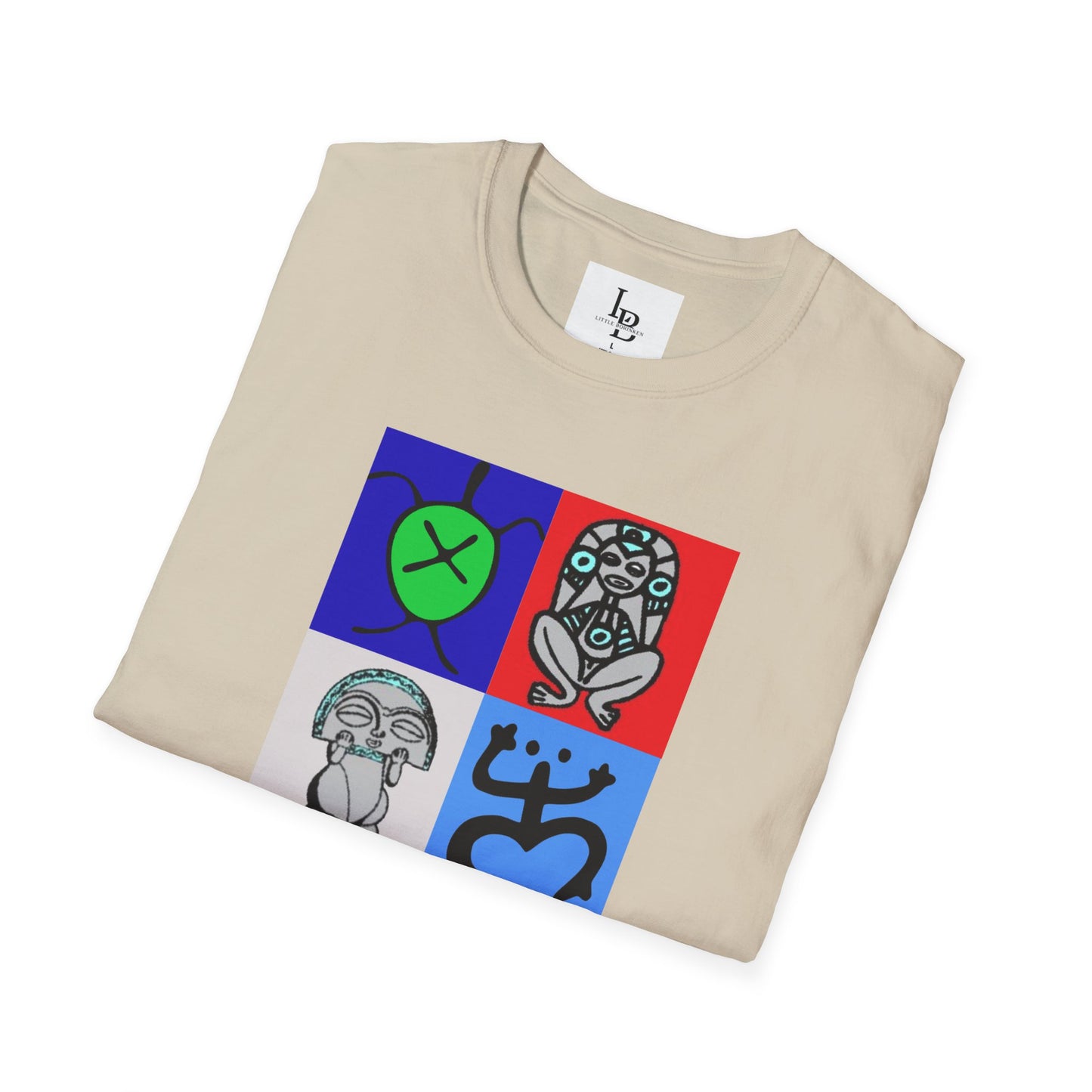 Four Taino Symbols, Unisex Softstyle T-Shirt