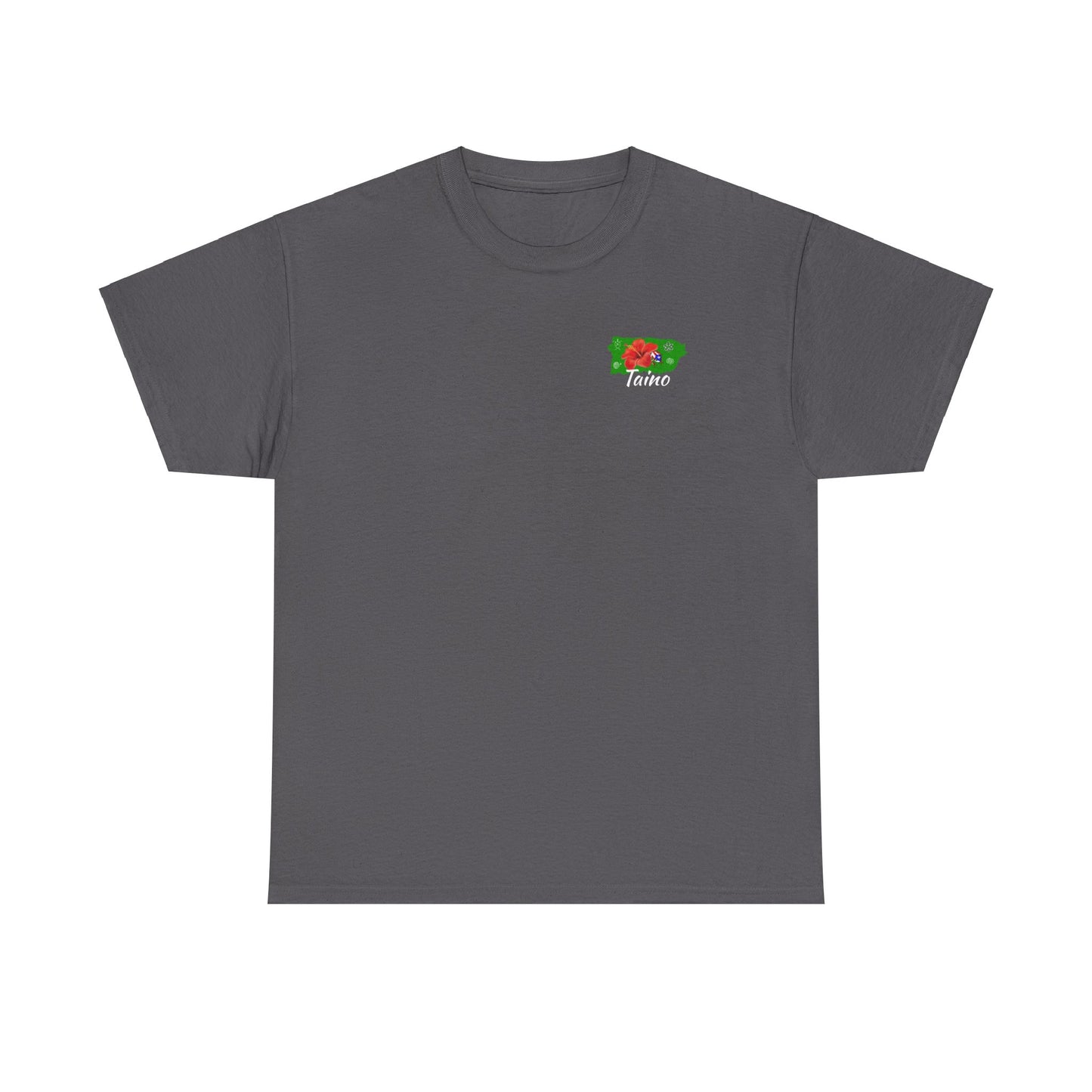 P.R. map Taino Symbols, and coqui, Unisex Heavy Cotton Tee