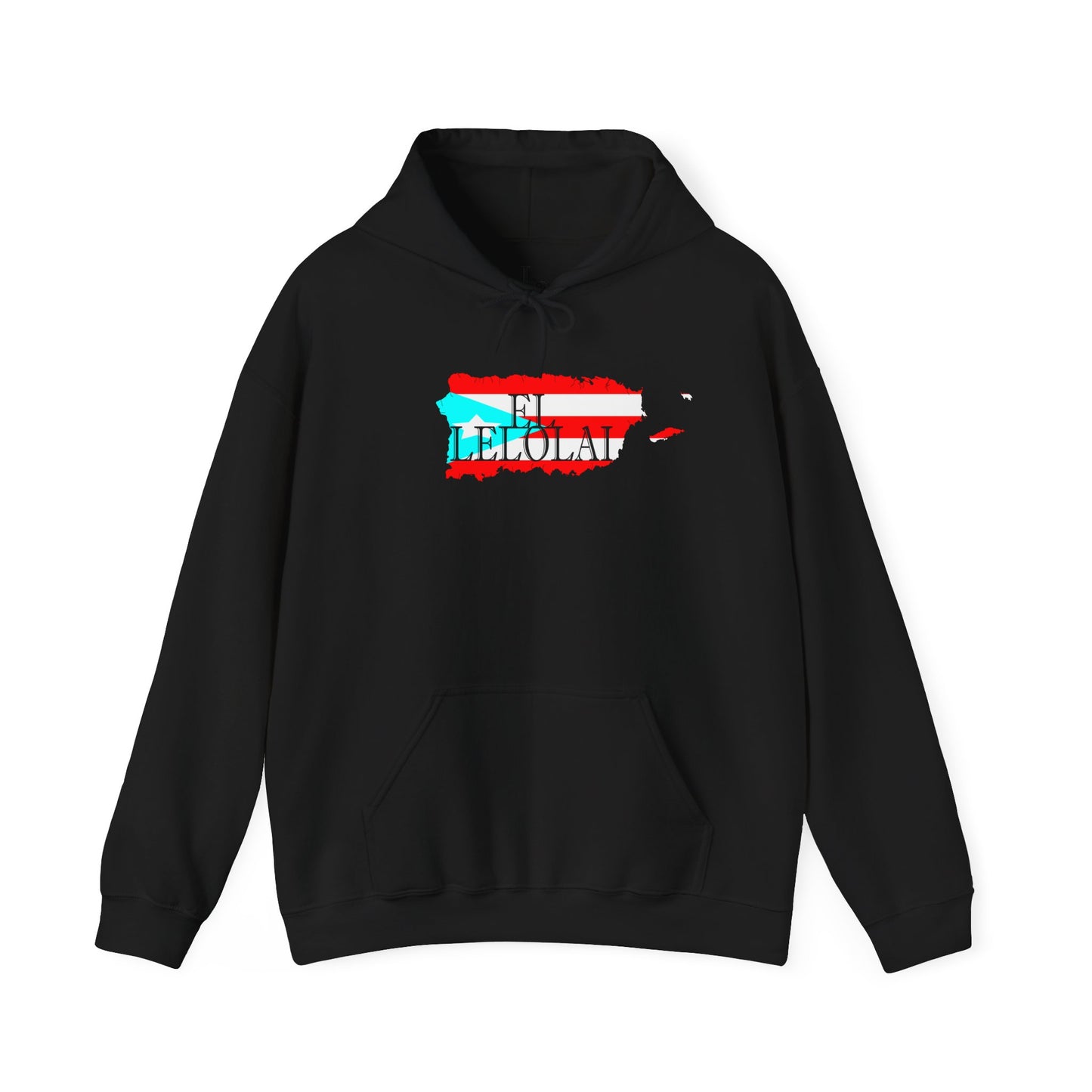 EL LELOLAI PR MAP Unisex Hoodie, Cozy Sweatshirt, Casual Wear, Gifts for Adventures, Pride Apparel, Comfortable Streetwear