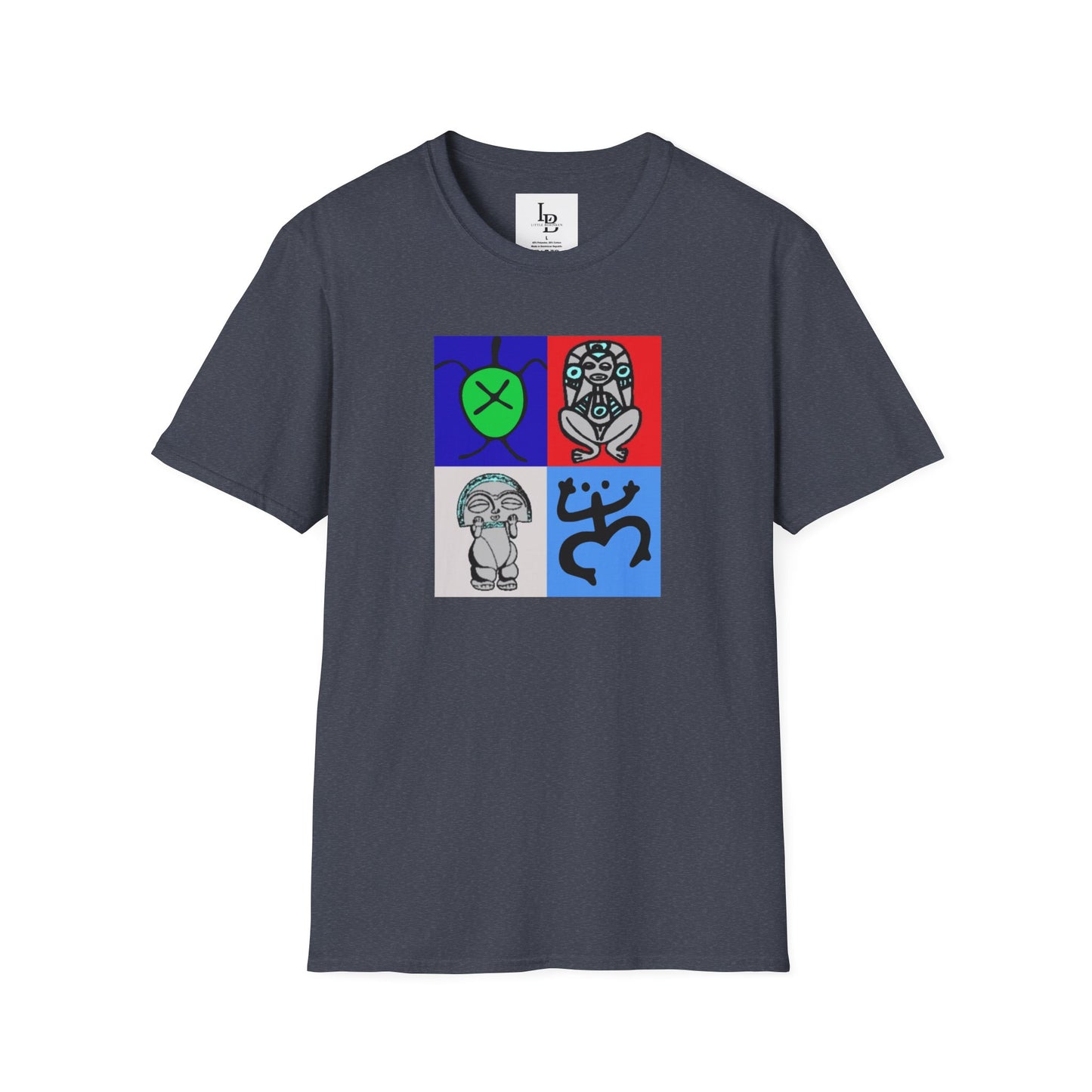 Four Taino Symbols, Unisex Softstyle T-Shirt