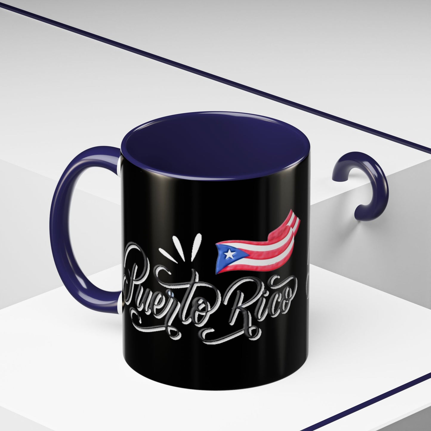 Puerto Rico, Colorful Accent Mugs, 11oz