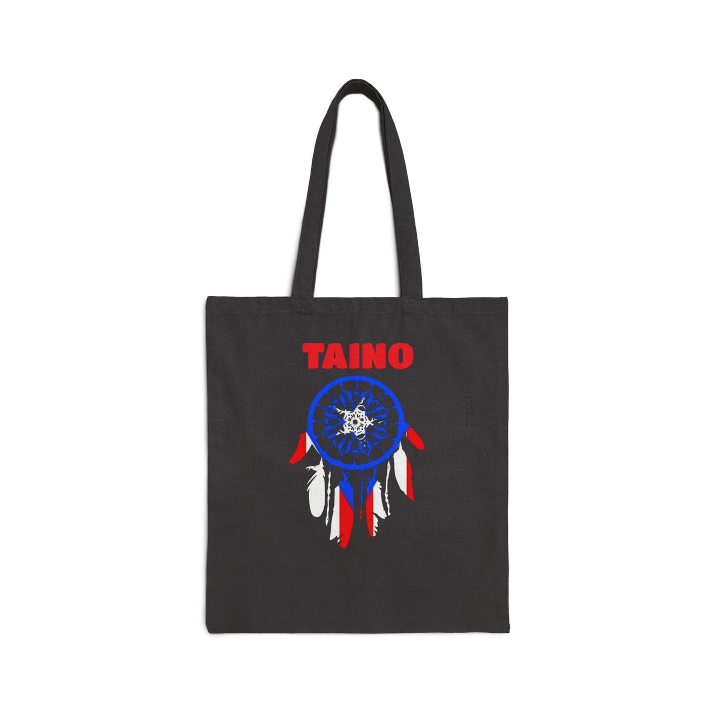Taino Dream Catcher, Cotton Canvas Tote Bag