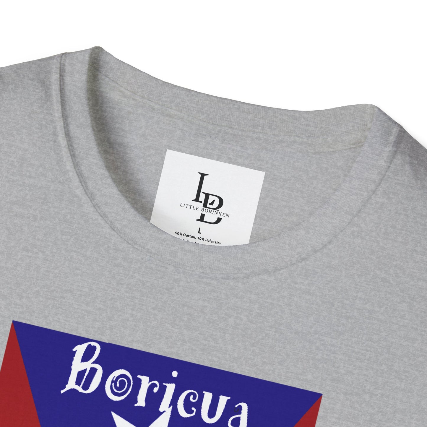 PR Flag with Agüeybaná, Unisex Softstyle T-Shirt