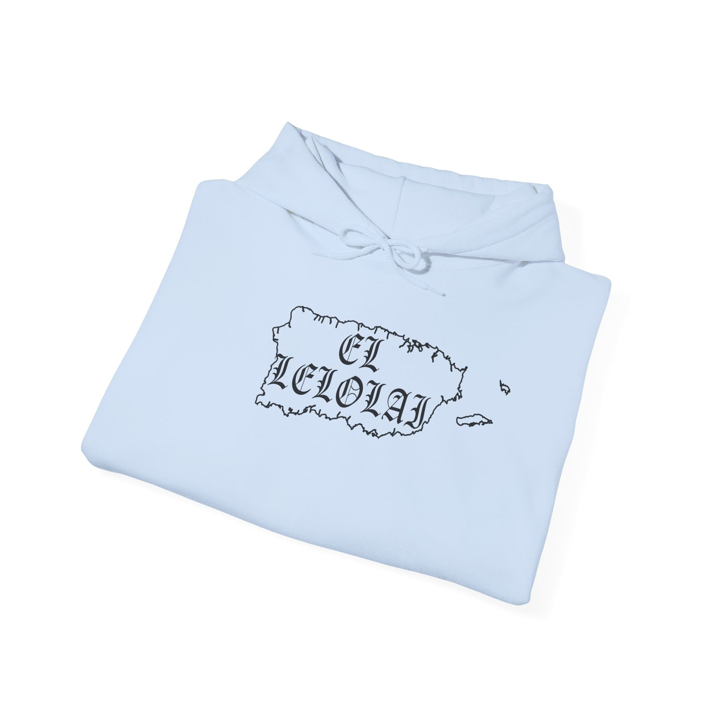 EL LELOLAI PR SILOUETTE MAP Unisex Hoodie, Cozy Sweatshirt, Casual Wear, Gifts for Adventures, Pride Apparel, Comfortable Streetwear