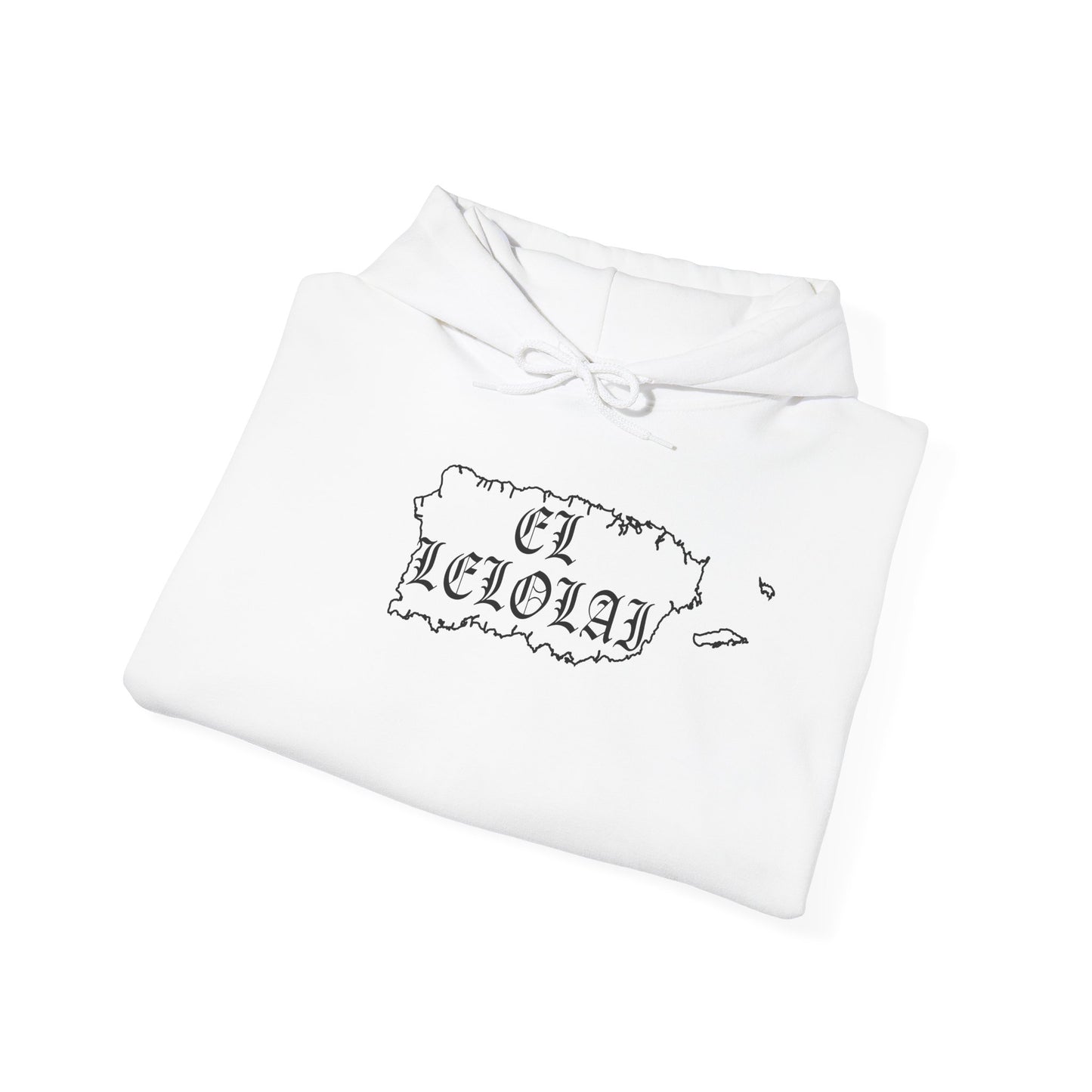 EL LELOLAI PR SILOUETTE MAP Unisex Hoodie, Cozy Sweatshirt, Casual Wear, Gifts for Adventures, Pride Apparel, Comfortable Streetwear