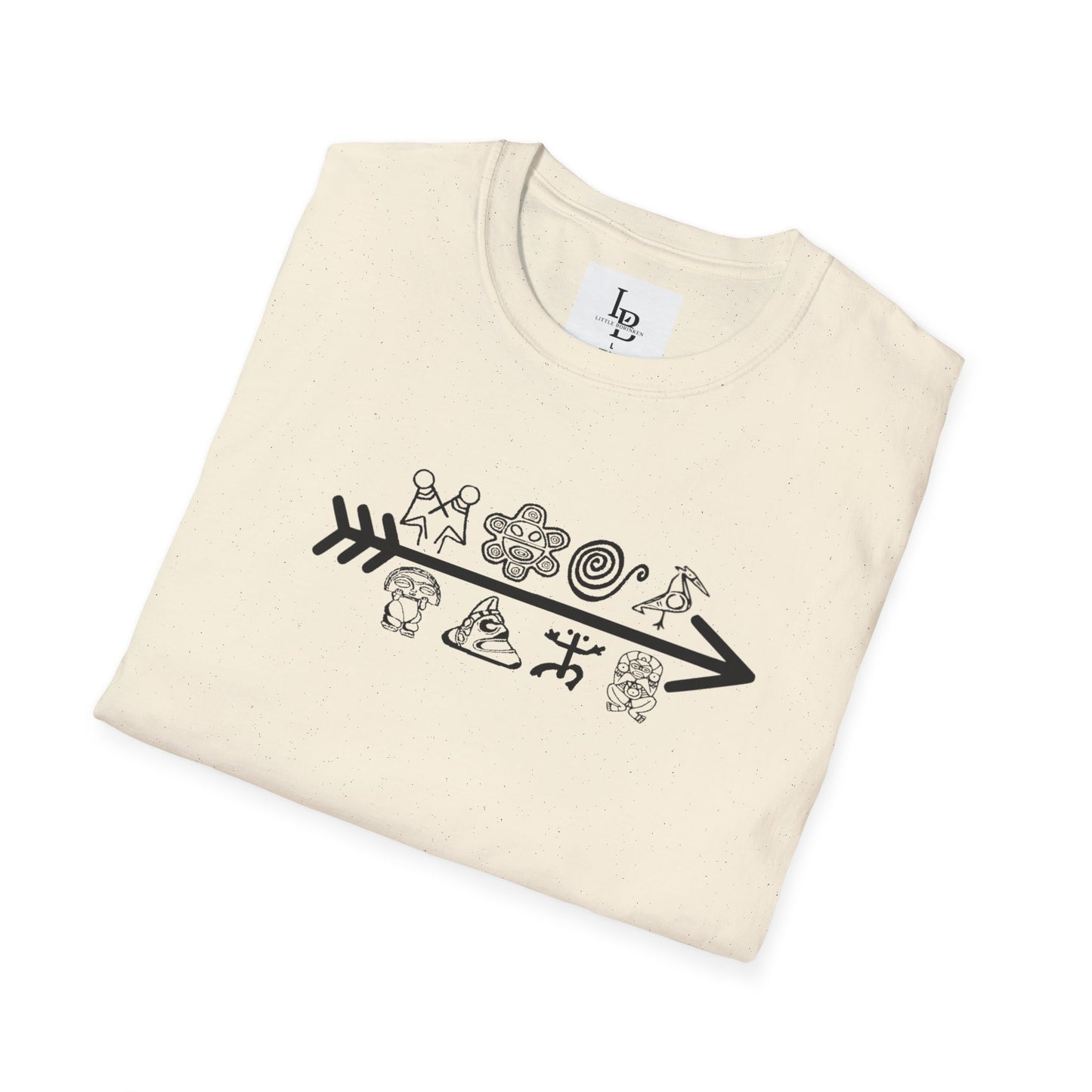 Arrow and Symbols, Unisex Softstyle T-Shirt