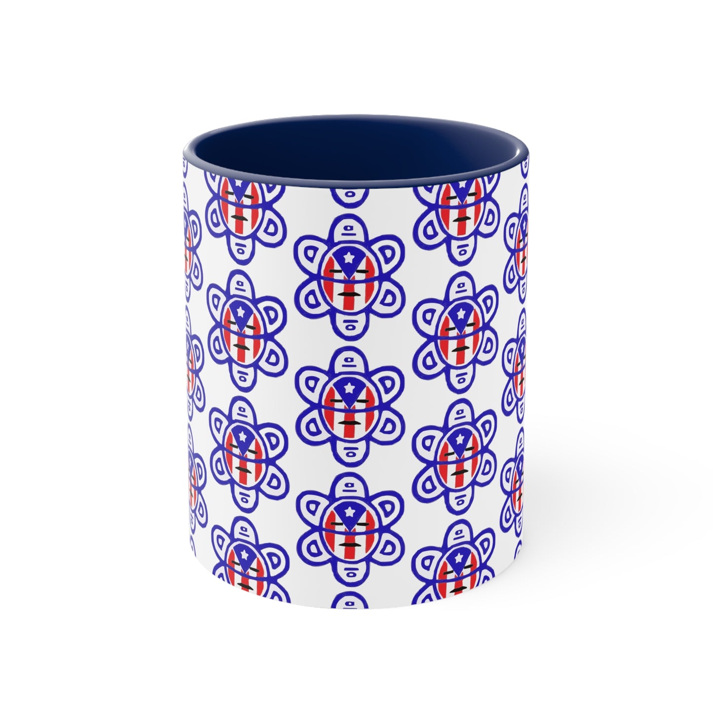 P.R. Flag Sun, Accent Coffee Mug, 11oz