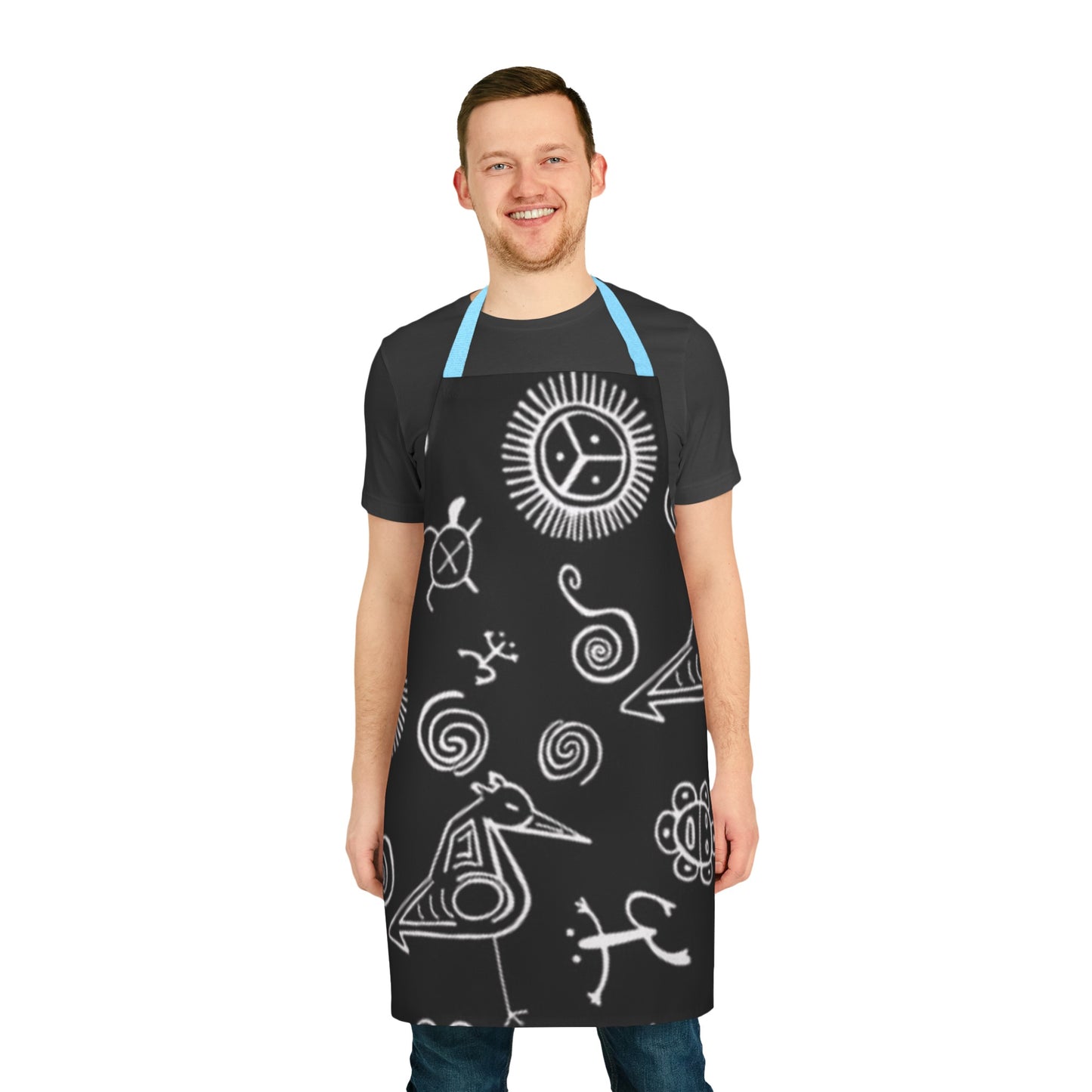 Taino Symbol Apron, 5-Color Straps (AOP)