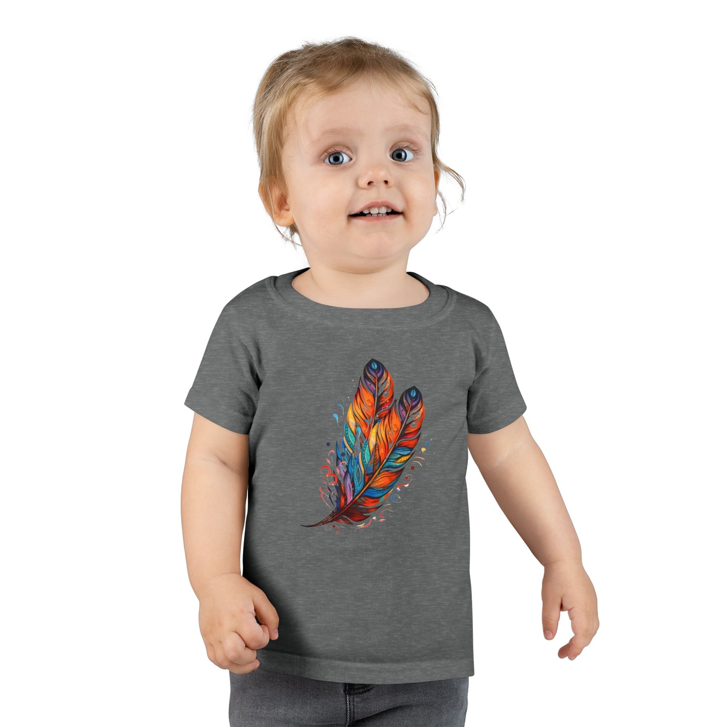 Colored Feathers, Toddler T-shirt