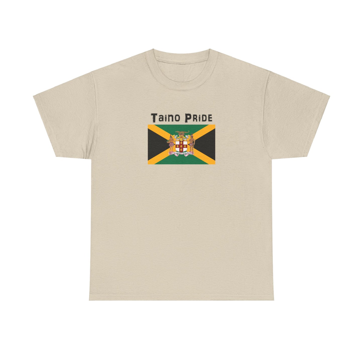 Jamaican Flag Taino Pride, Unisex Heavy Cotton Tee