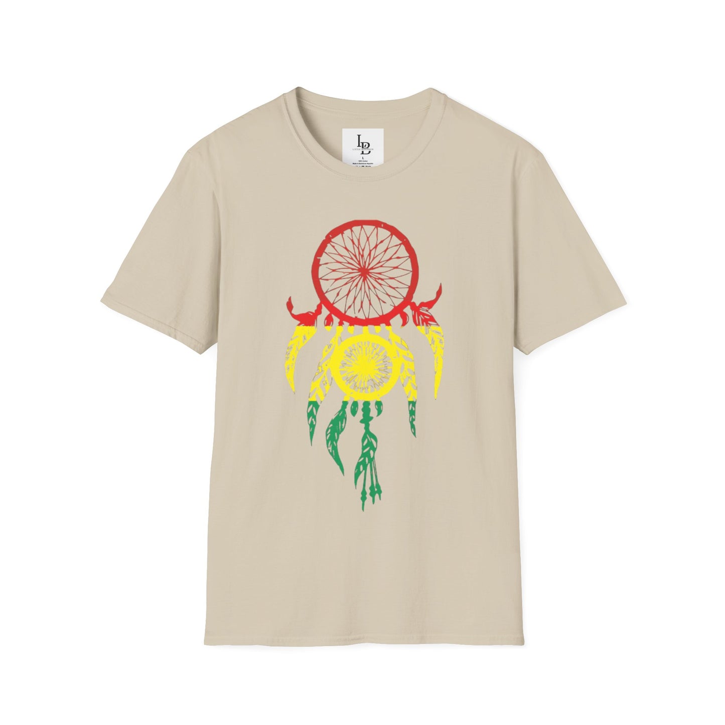 Dream Catcher - Taino Flag colors, Unisex Softstyle T-Shirt