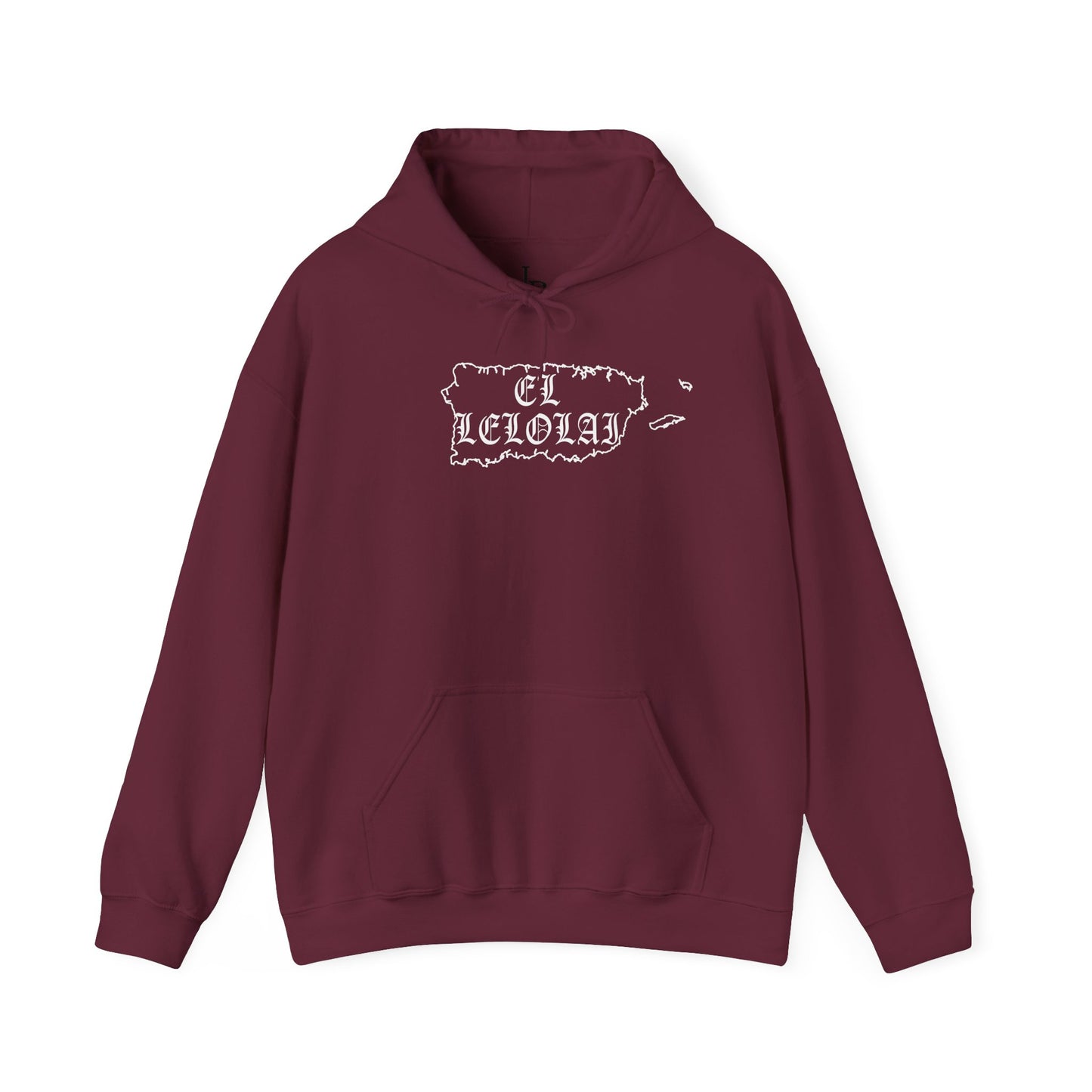 EL LELOLAI PR SILOUETTE MAP Unisex Hoodie, Cozy Sweatshirt, Casual Wear, Gifts for Adventures, Pride Apparel, Comfortable Streetwear