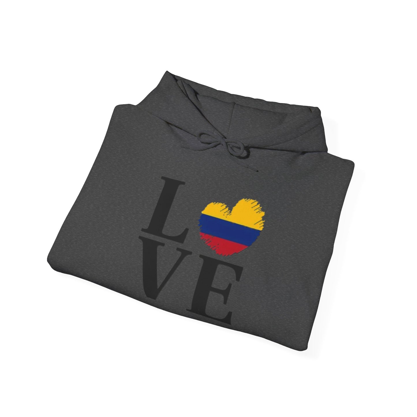 Love Colombia Unisex Hoodie, Cozy Sweatshirt, Casual Wear, Gifts for Adventures, Pride Apparel, Comfortable Streetwear