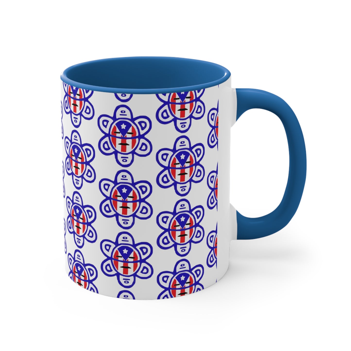 P.R. Flag Sun, Accent Coffee Mug, 11oz
