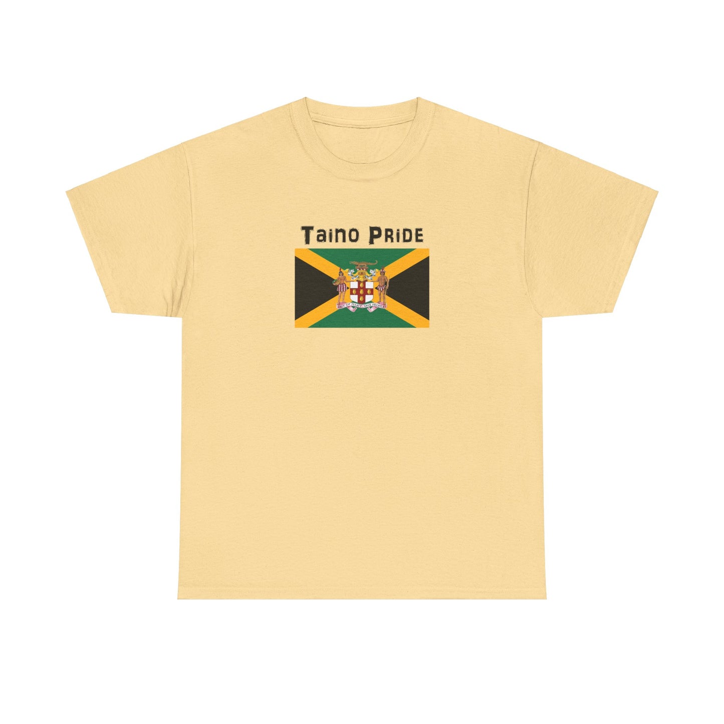Jamaican Flag Taino Pride, Unisex Heavy Cotton Tee