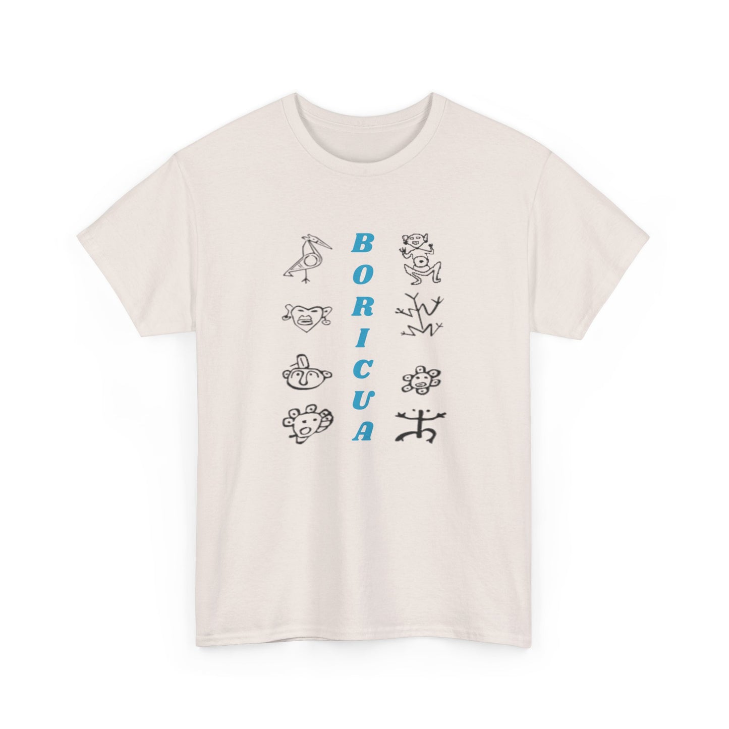 Taino Symbols Boricua, Unisex Heavy Cotton Tee