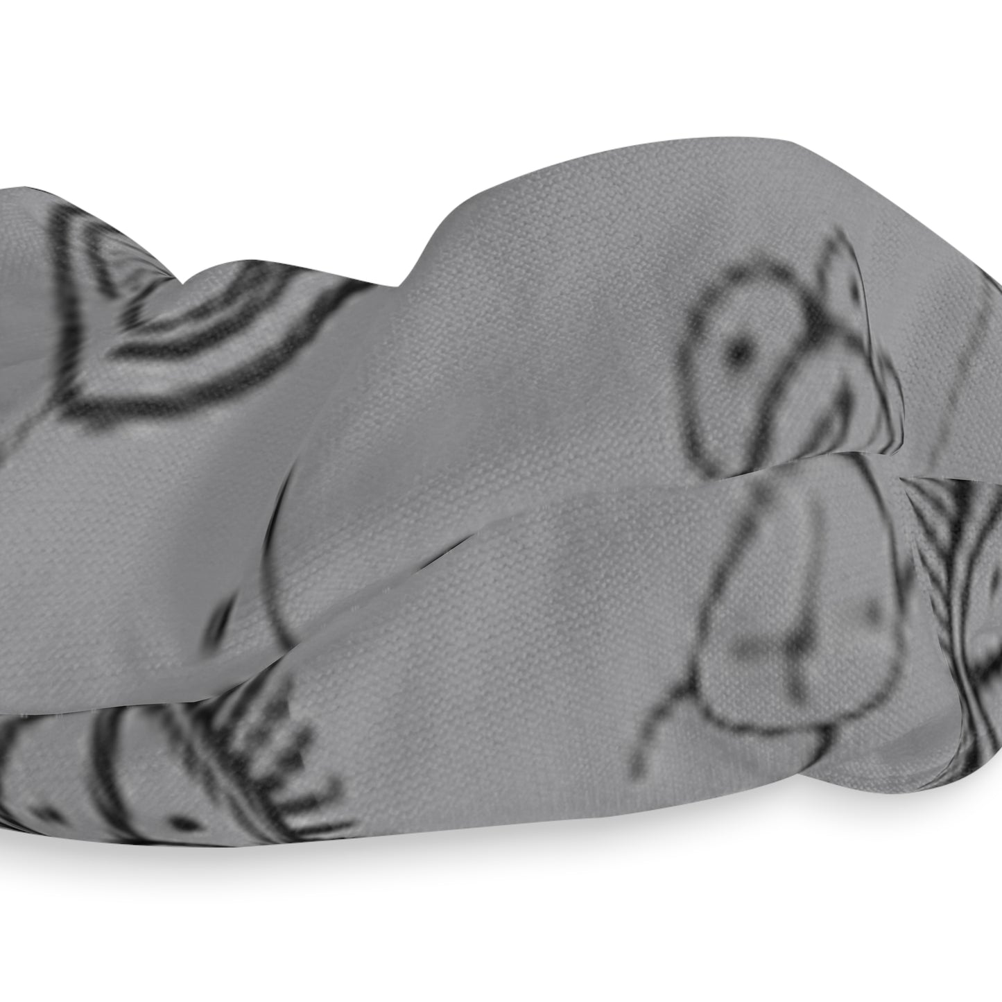 Taino Symbols 2 Gray Bg, Scrunchie