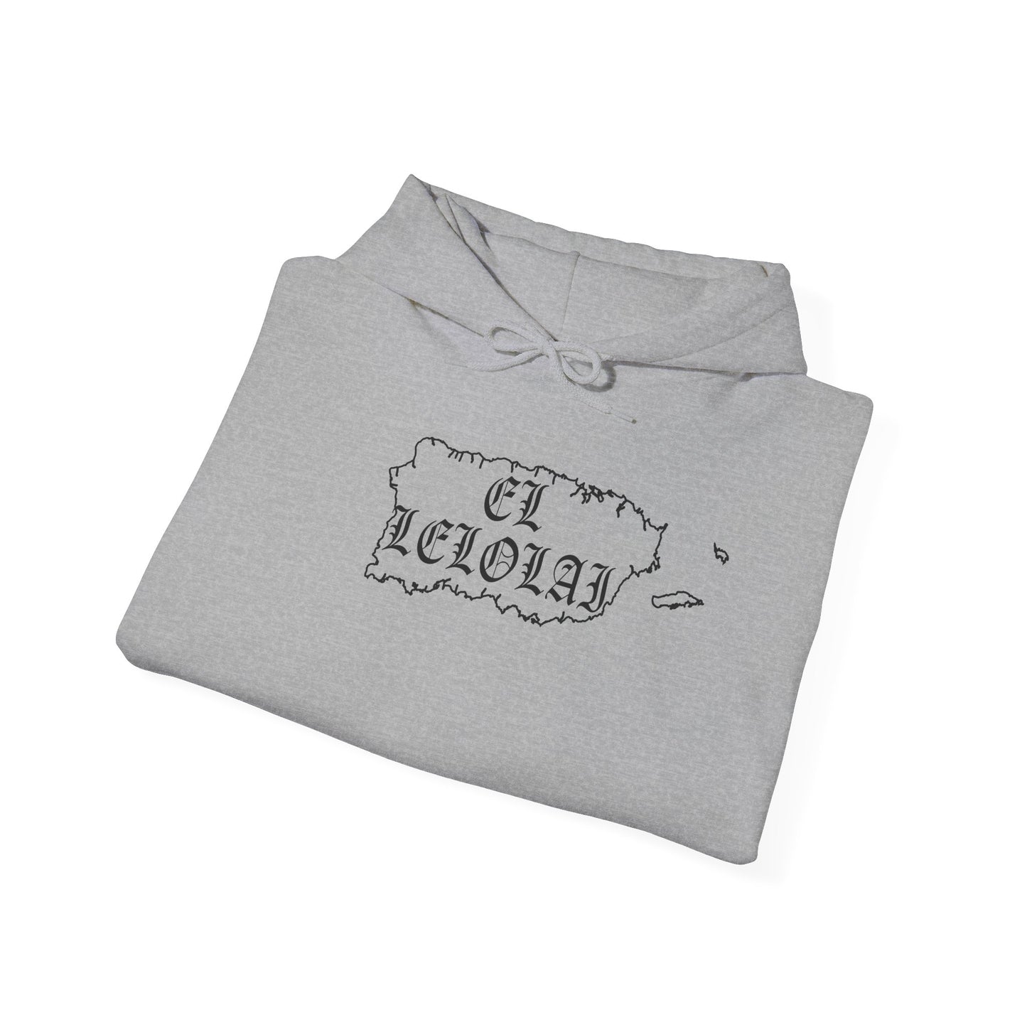 EL LELOLAI PR SILOUETTE MAP Unisex Hoodie, Cozy Sweatshirt, Casual Wear, Gifts for Adventures, Pride Apparel, Comfortable Streetwear