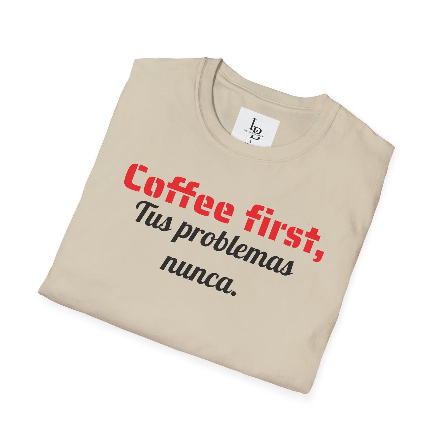 Coffee first.., Unisex Softstyle T-Shirt