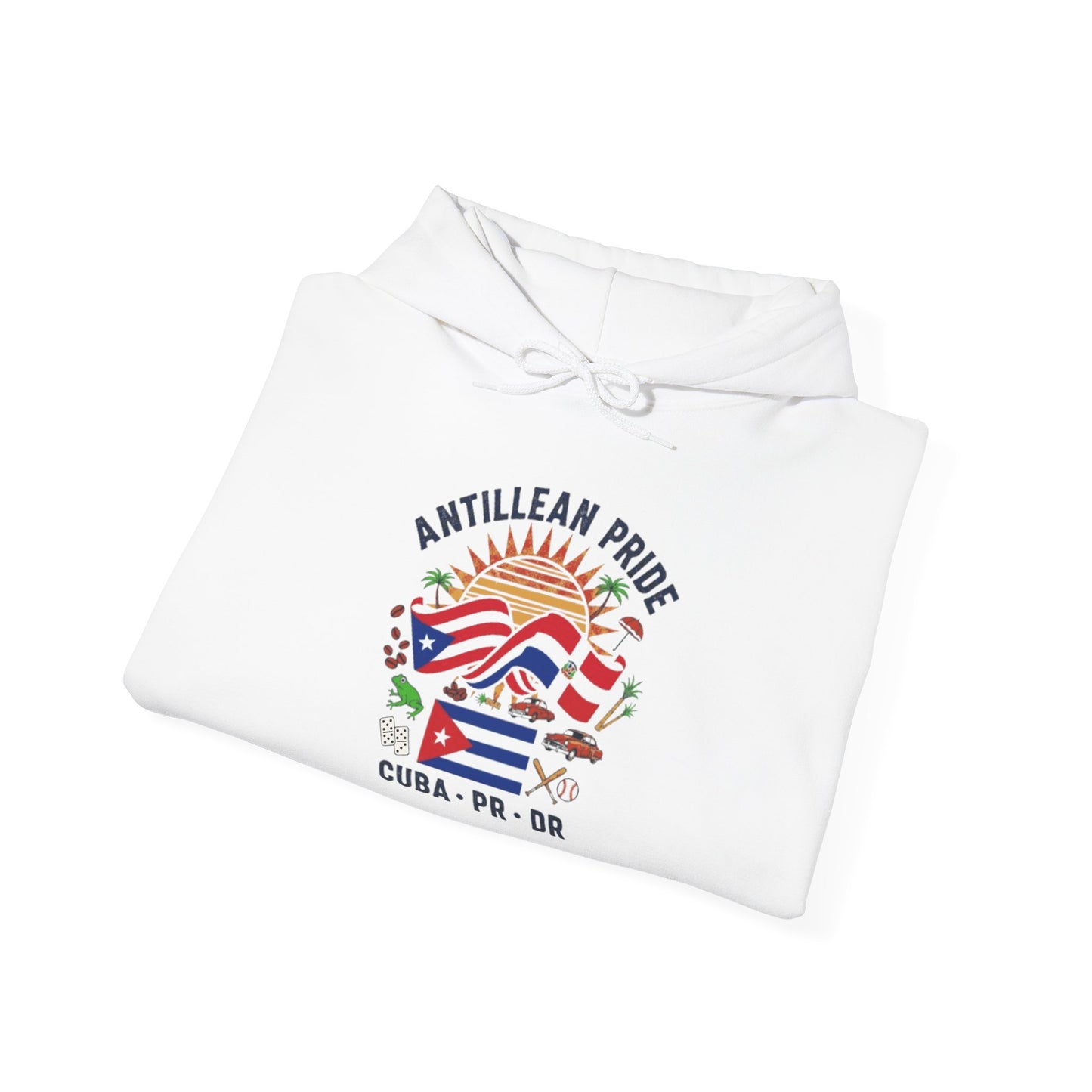 Antillean Pride Unisex Hoodie, Cozy Sweatshirt, Casual Wear, Gifts for Adventures, Pride Apparel, Comfortable Streetwear