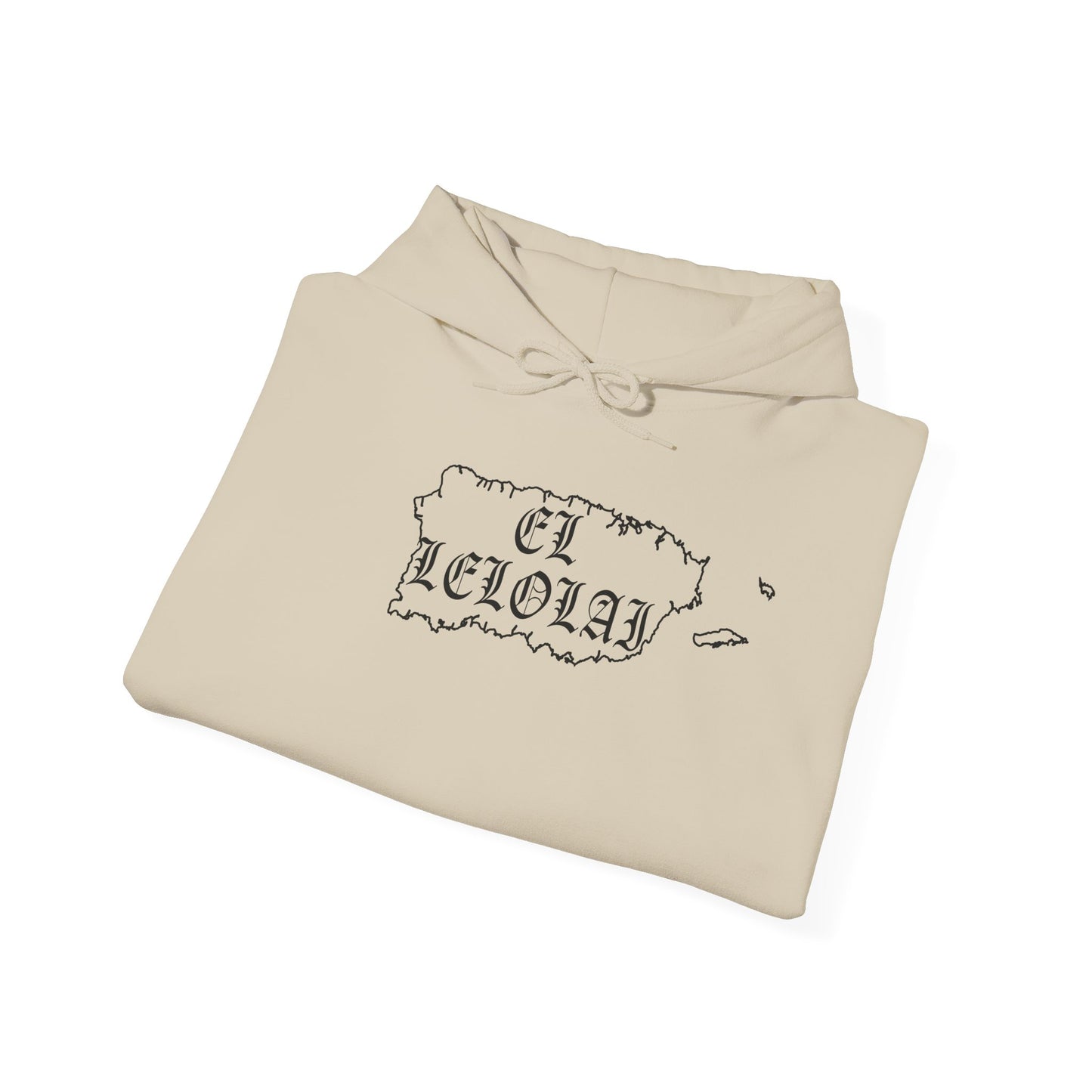 EL LELOLAI PR SILOUETTE MAP Unisex Hoodie, Cozy Sweatshirt, Casual Wear, Gifts for Adventures, Pride Apparel, Comfortable Streetwear