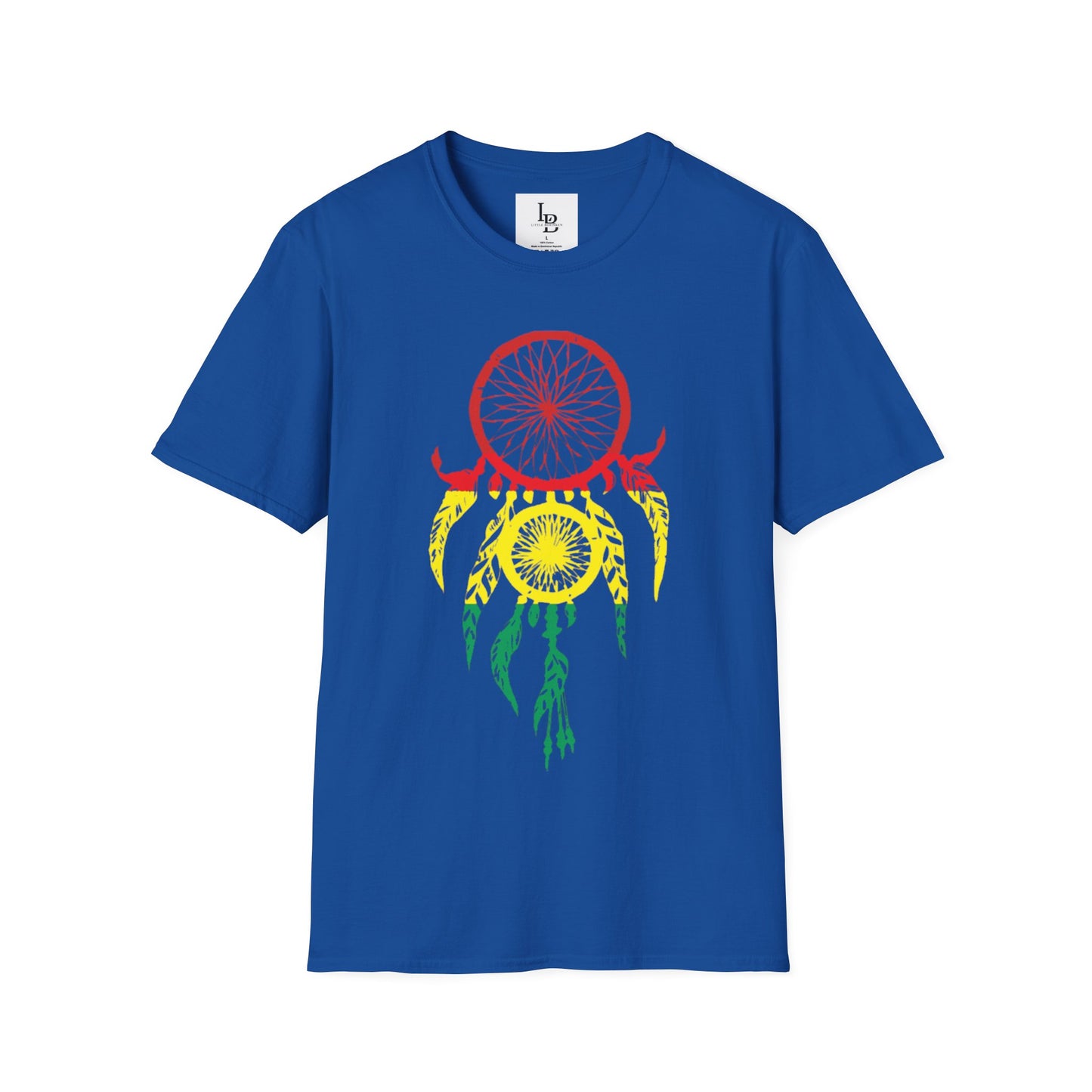 Dream Catcher - Taino Flag colors, Unisex Softstyle T-Shirt